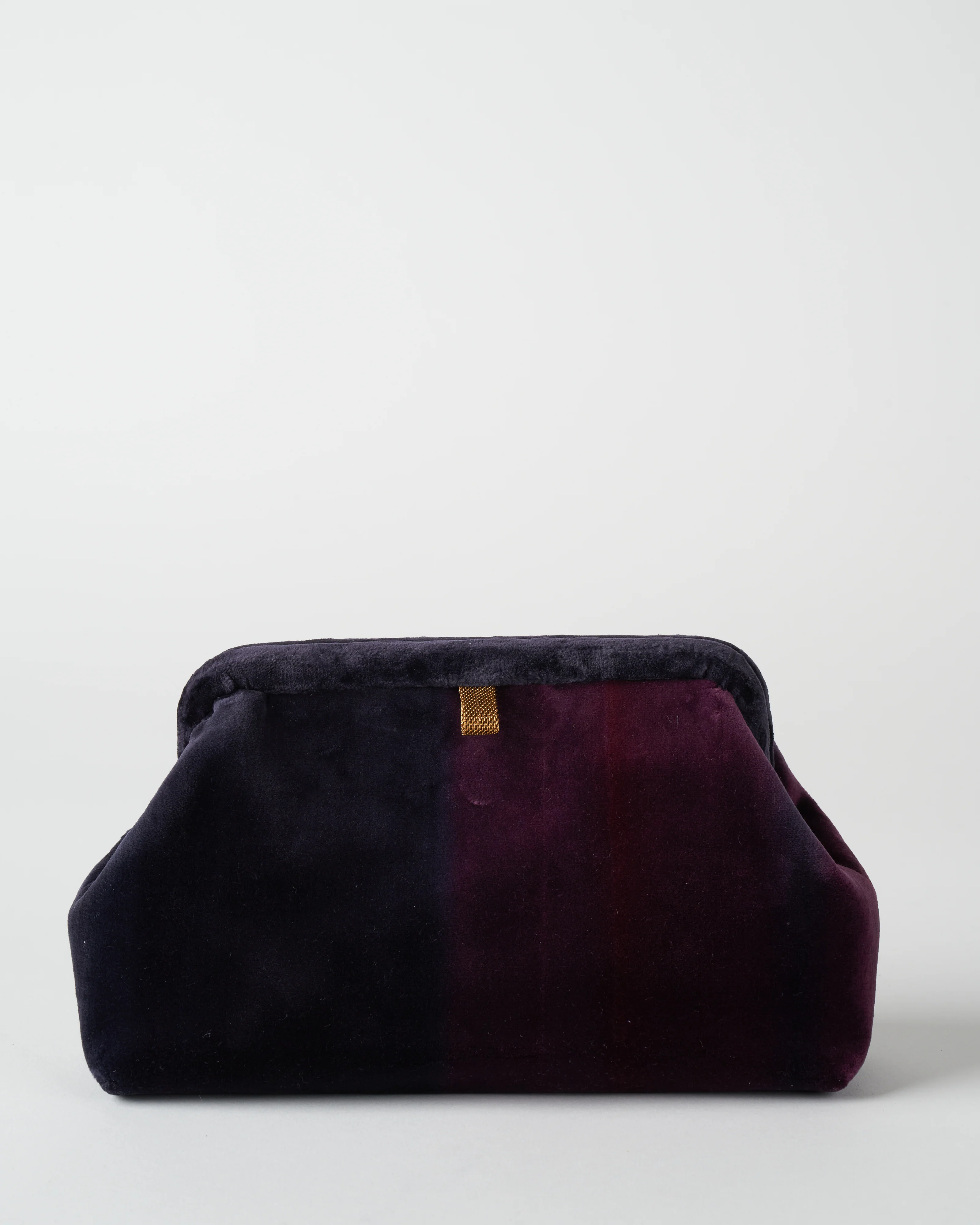 liette velvet ombre clutch - navy/blue/eggplant - Image 2