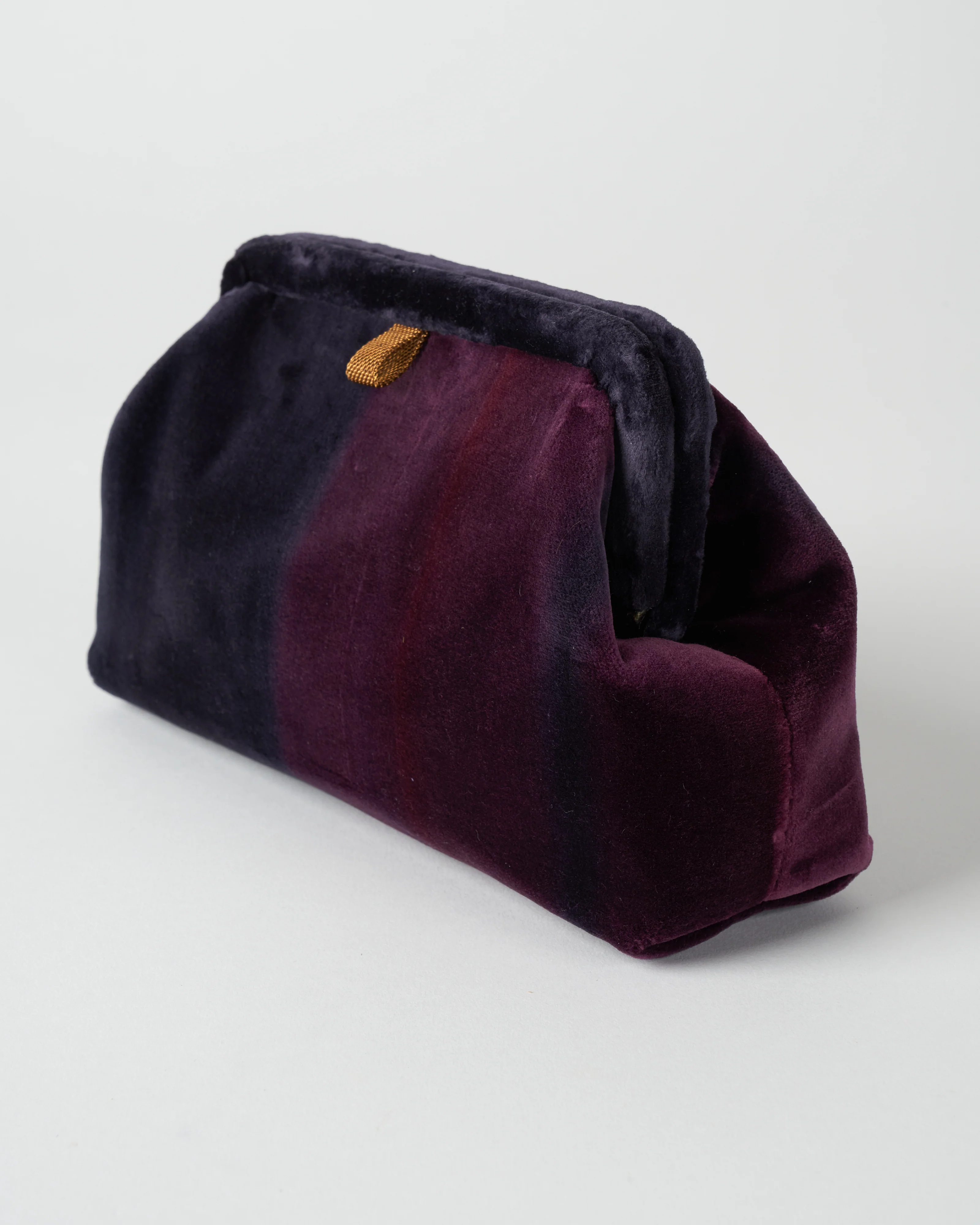 liette velvet ombre clutch - navy/blue/eggplant - Image 3