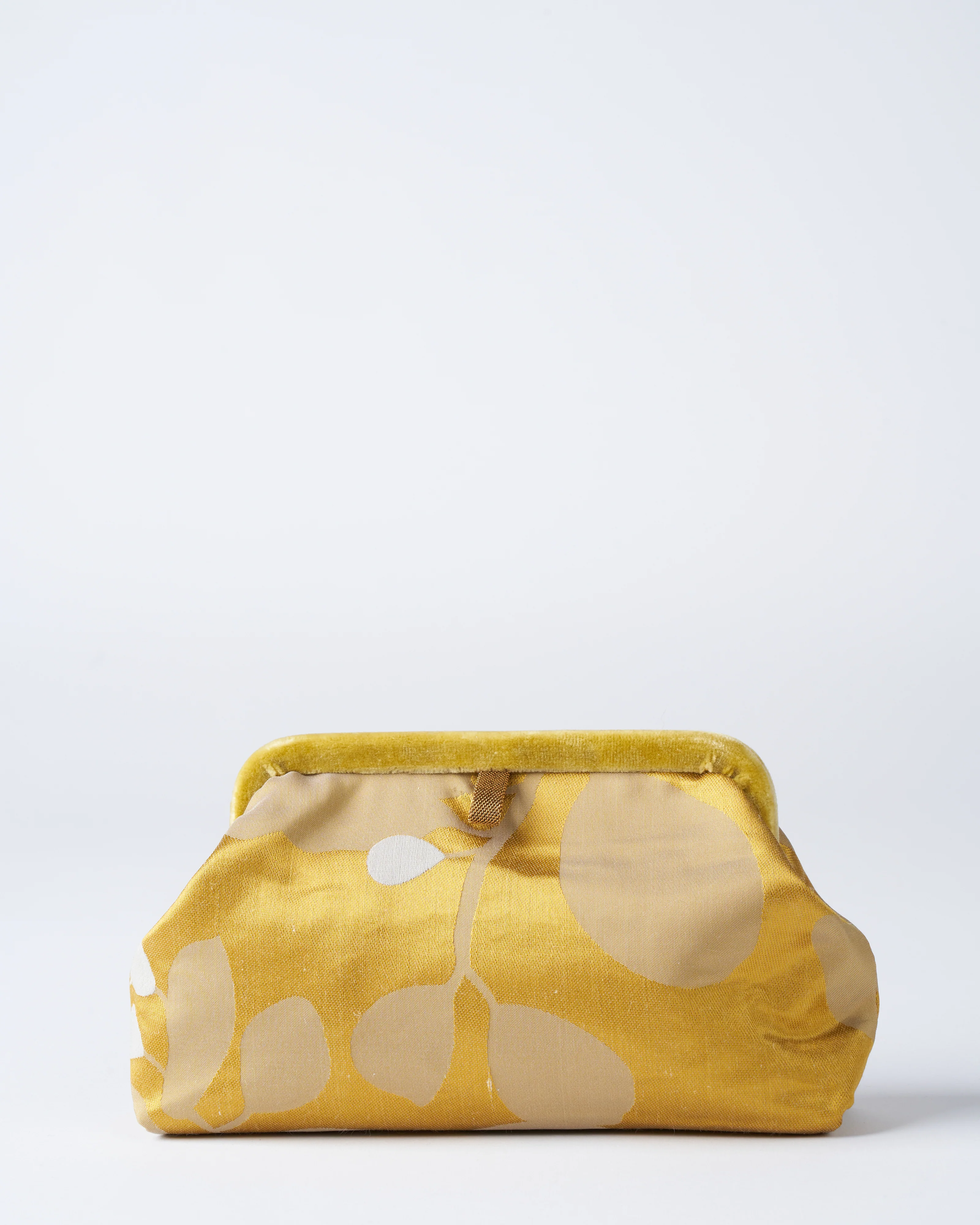 liette woven clutch - mustard/white/grey - Image 4