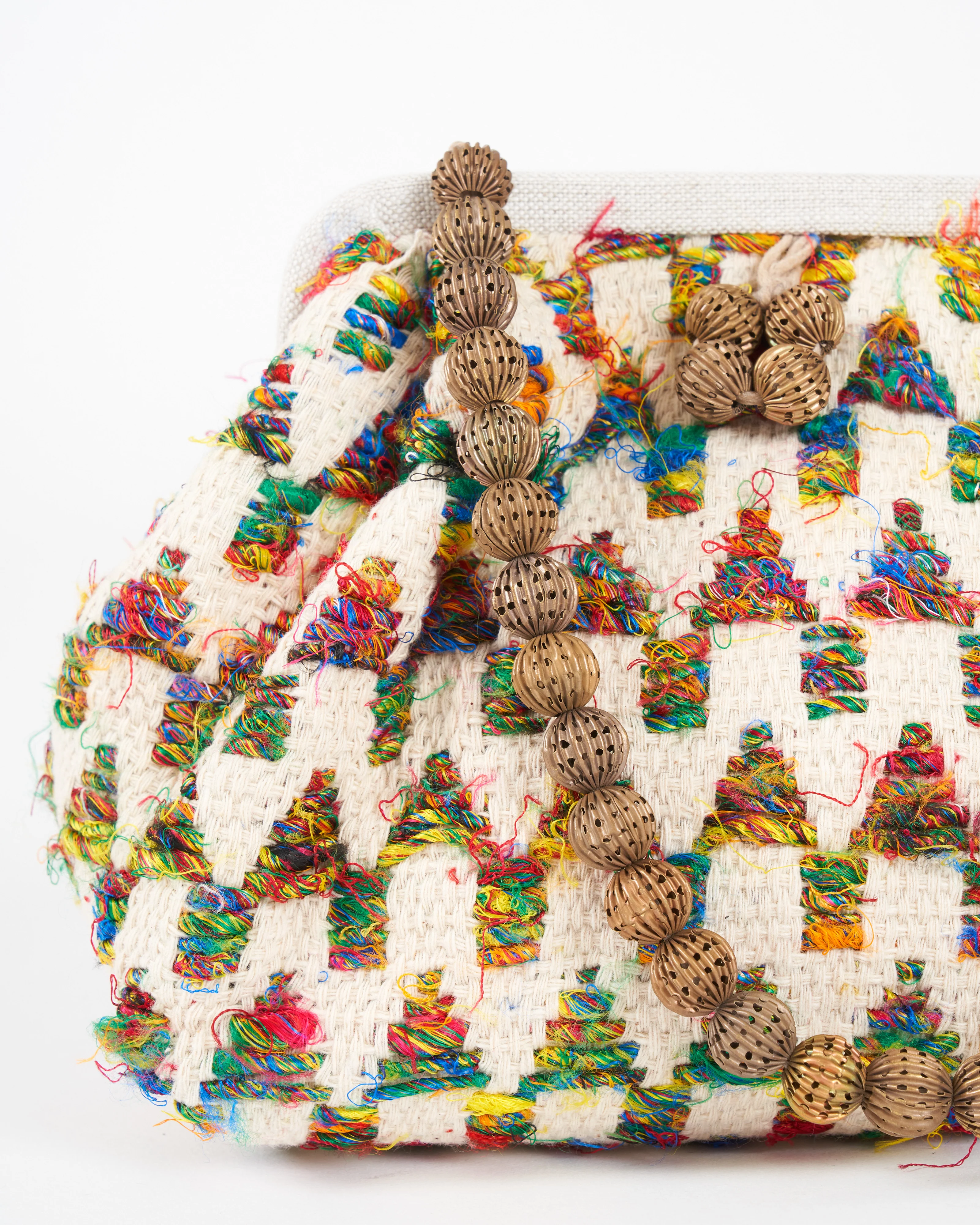 susan embroidered clutch - cream/multi - Image 2