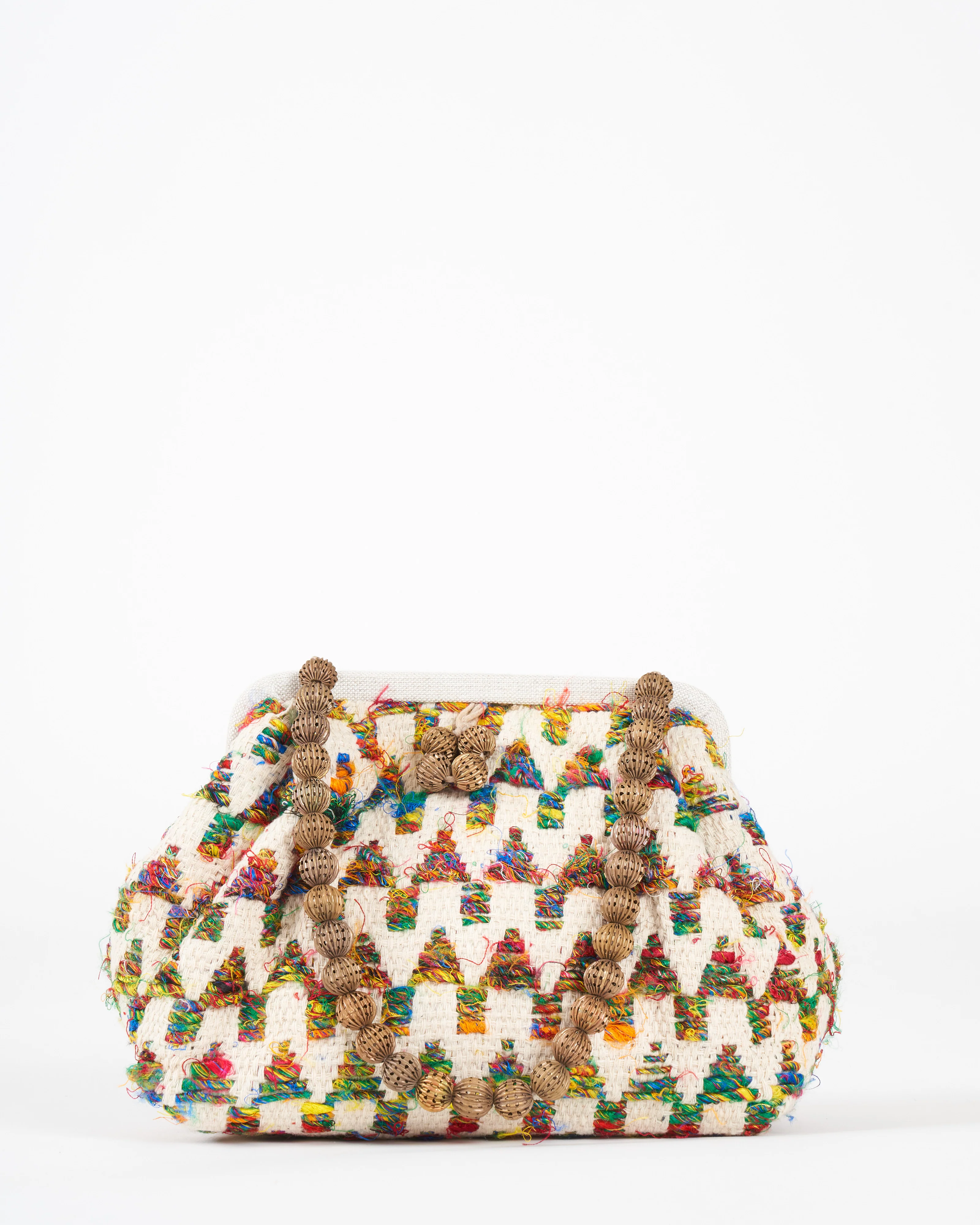 susan embroidered clutch - cream/multi - Image 4