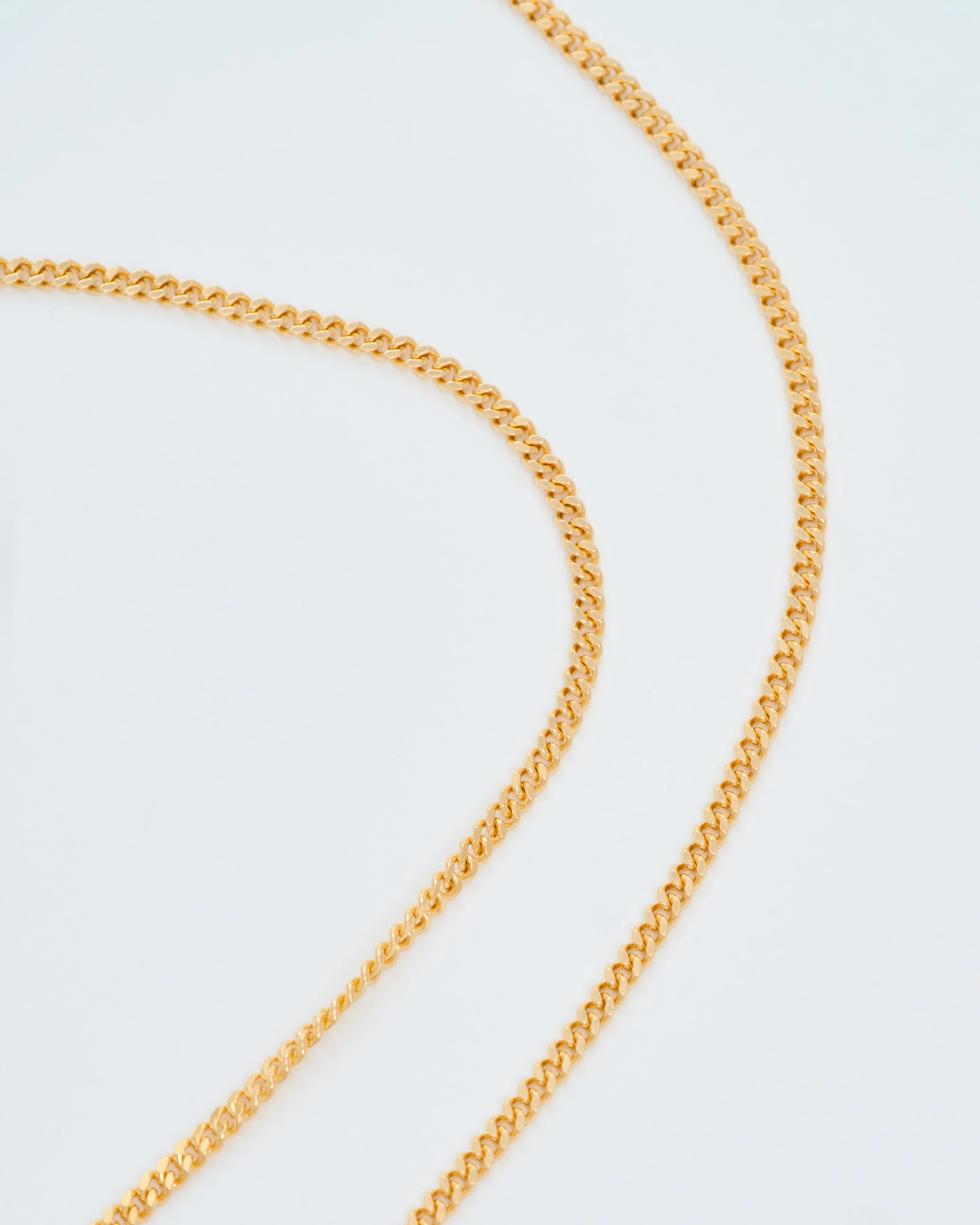 gold mini candy cane pendant on gourmette chain - Image 7