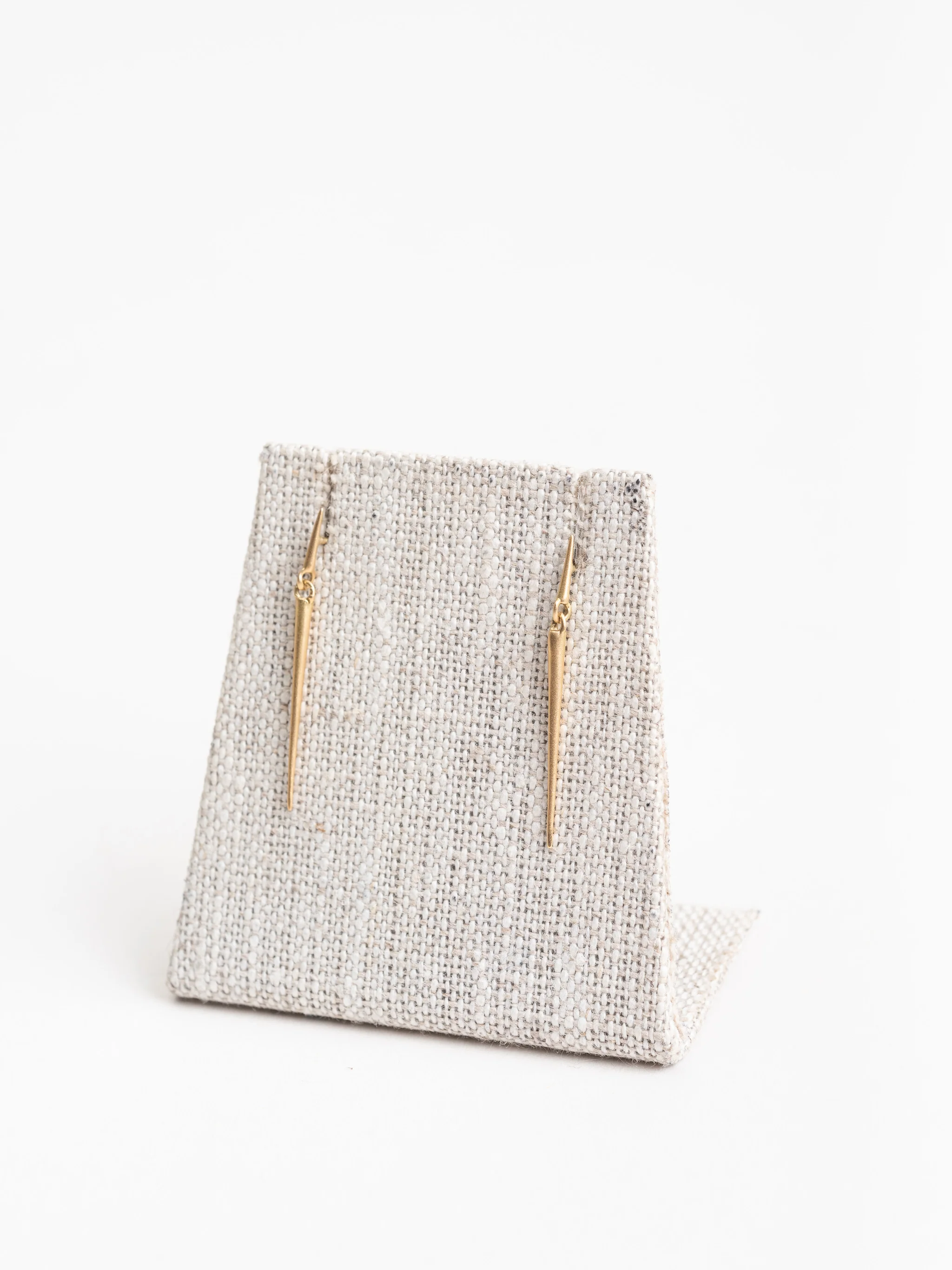 point dangle earrings - 18k gold - Image 4