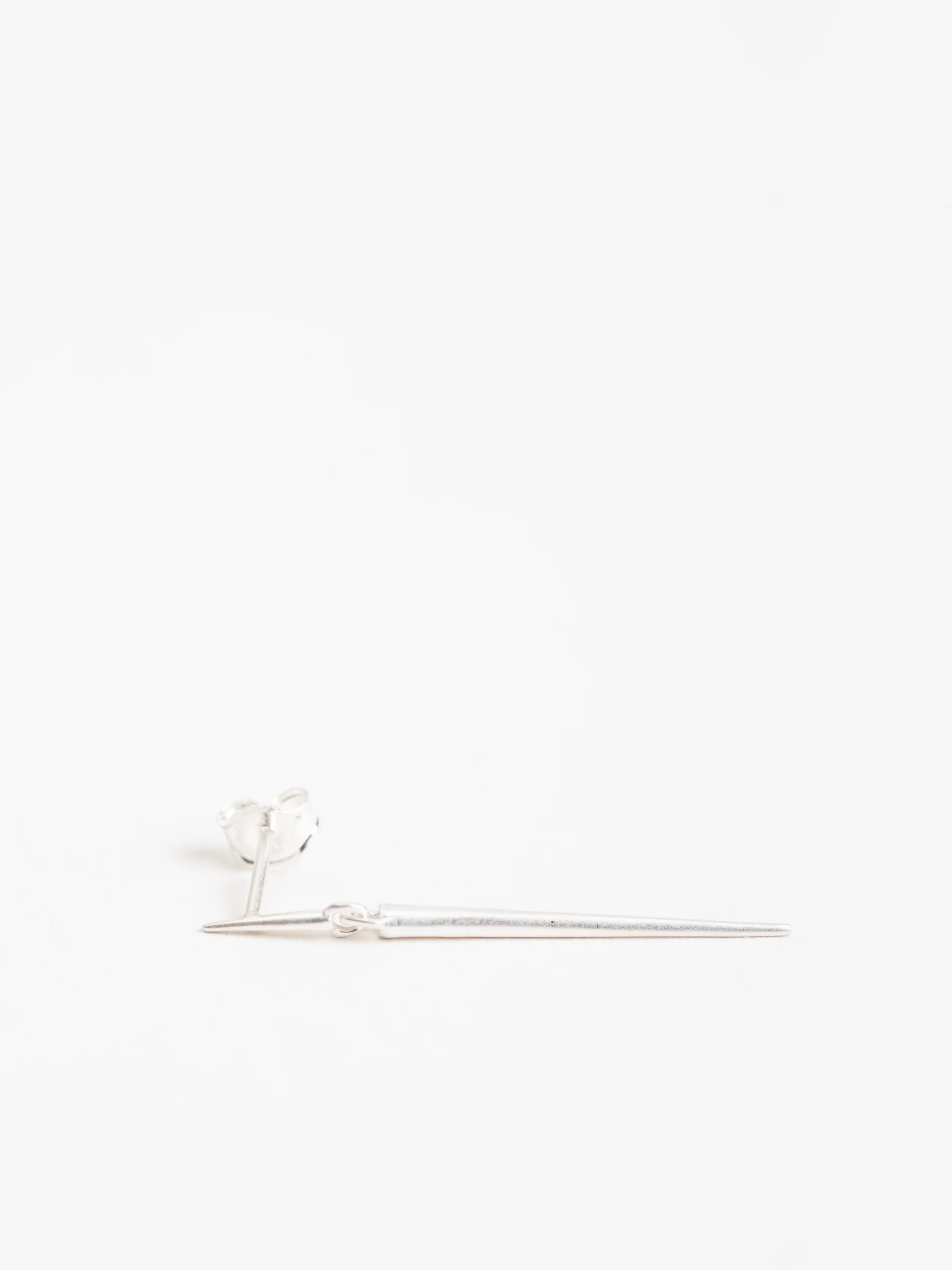point dangle earrings - sterling silver - Image 3