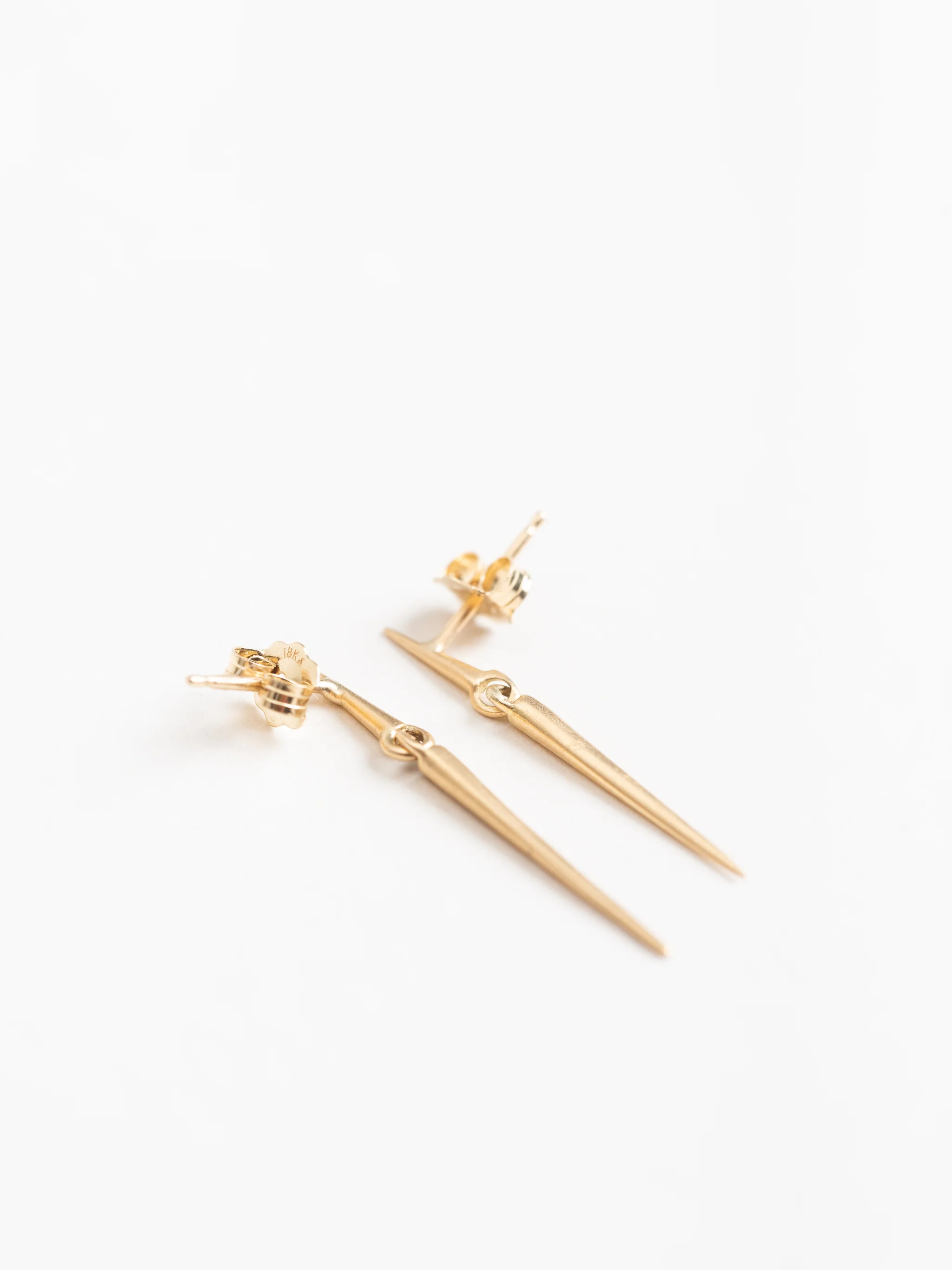 small mirror point dangle earrings - Image 2