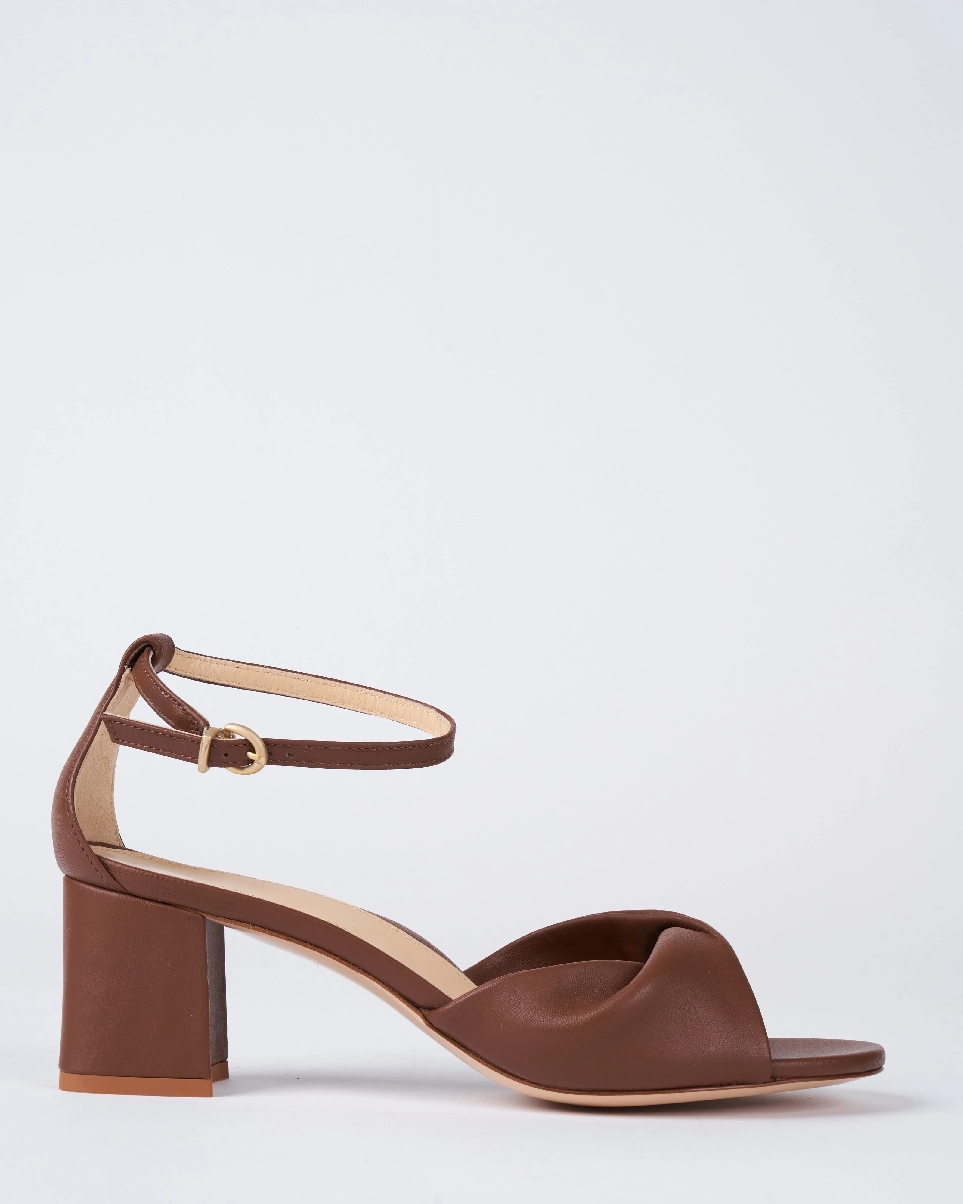 carrie 60 block heel sandal - caramel - Image 2