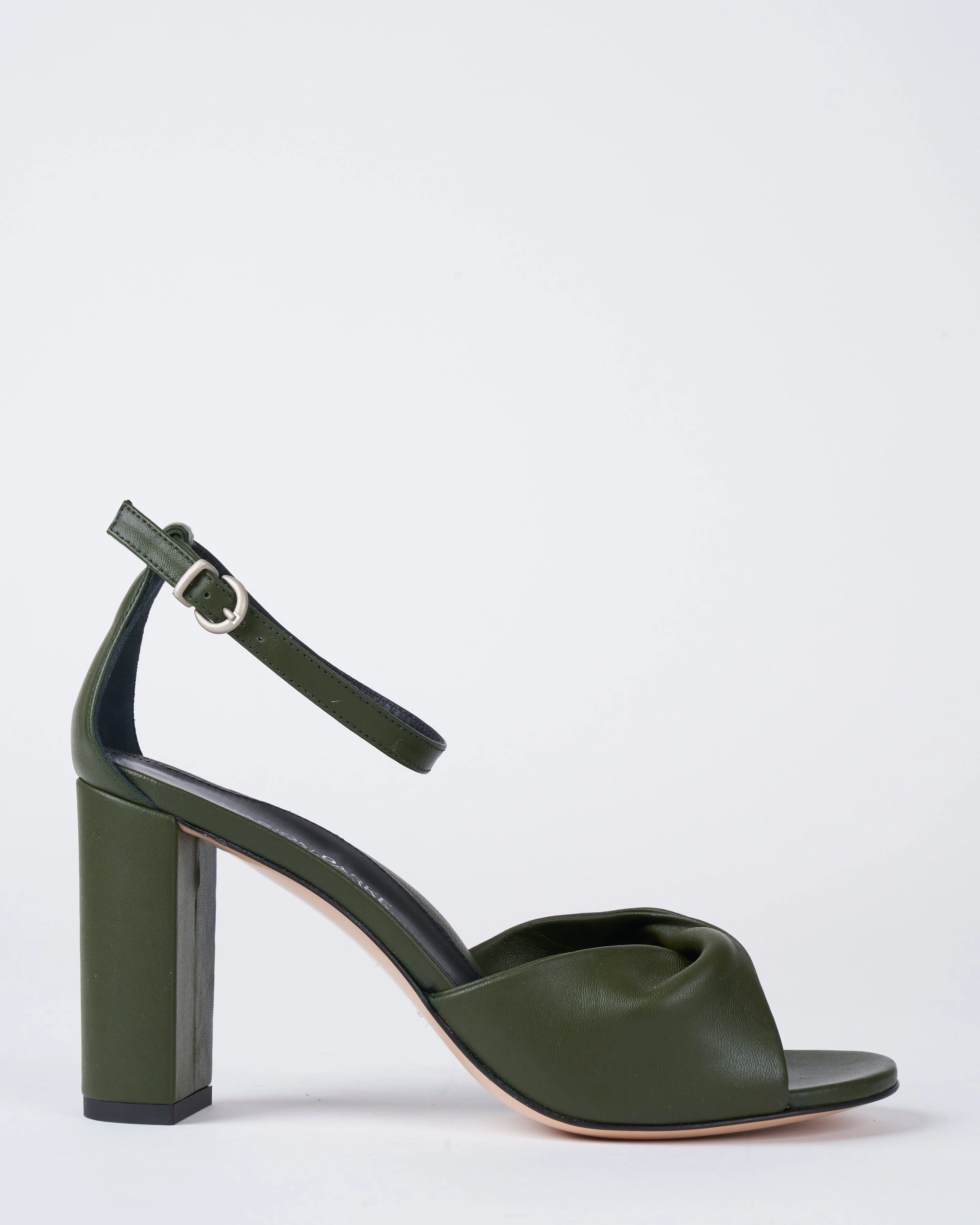carrie 85 block heel sandal - moss - Image 3