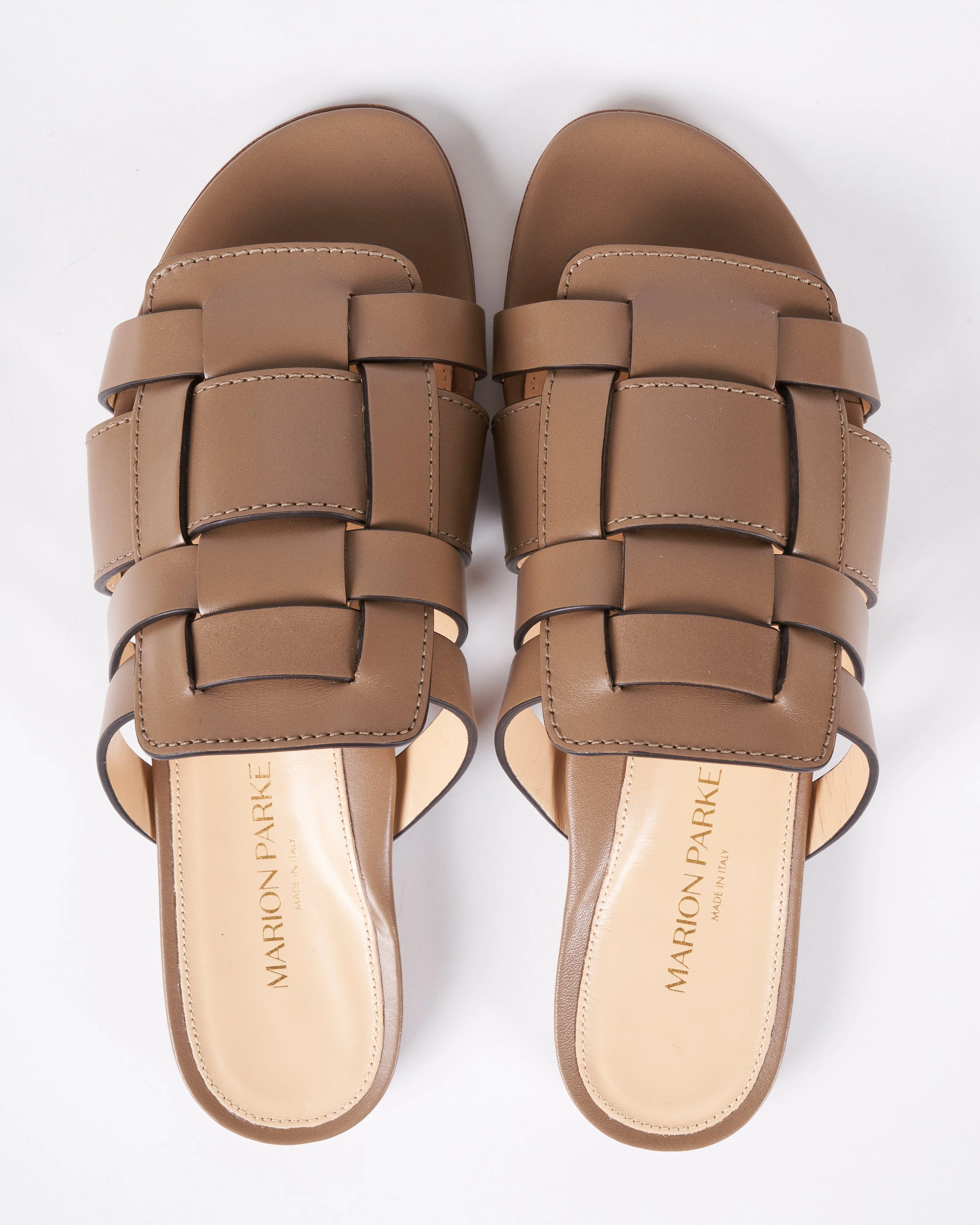 charlie slide -  leather slide sandal - Image 3