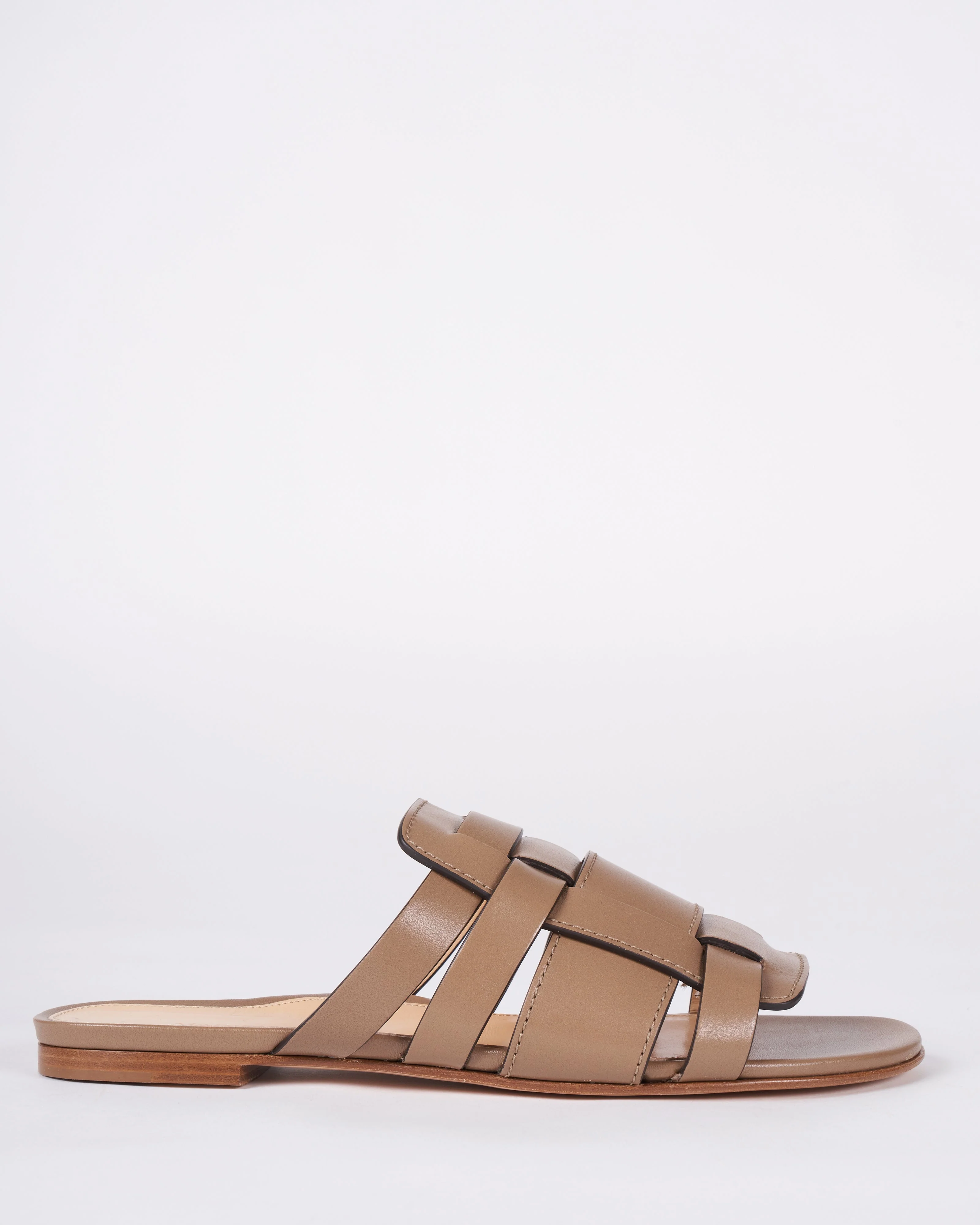 charlie slide -  leather slide sandal - Image 4