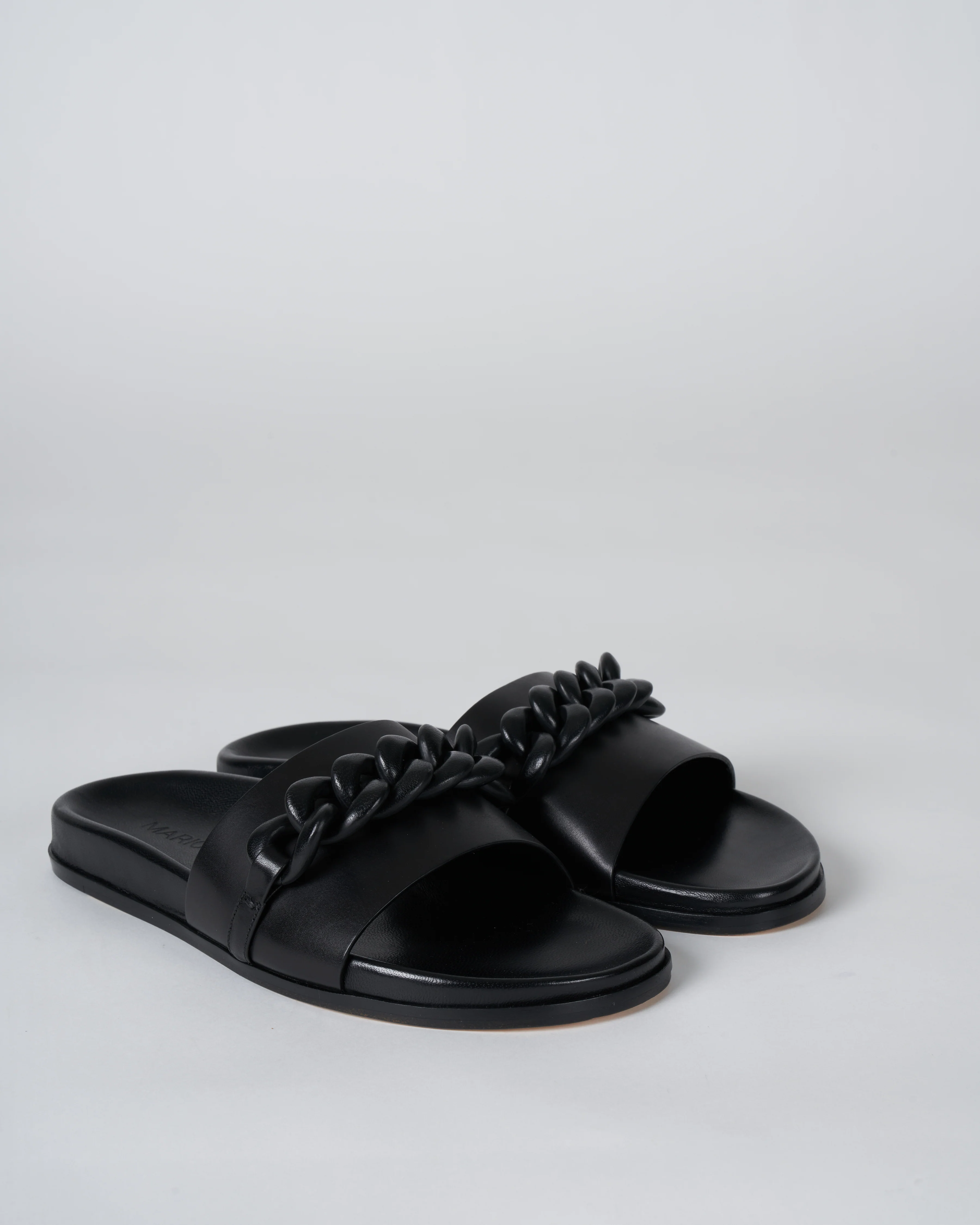 christine sandal - black leather - Image 2