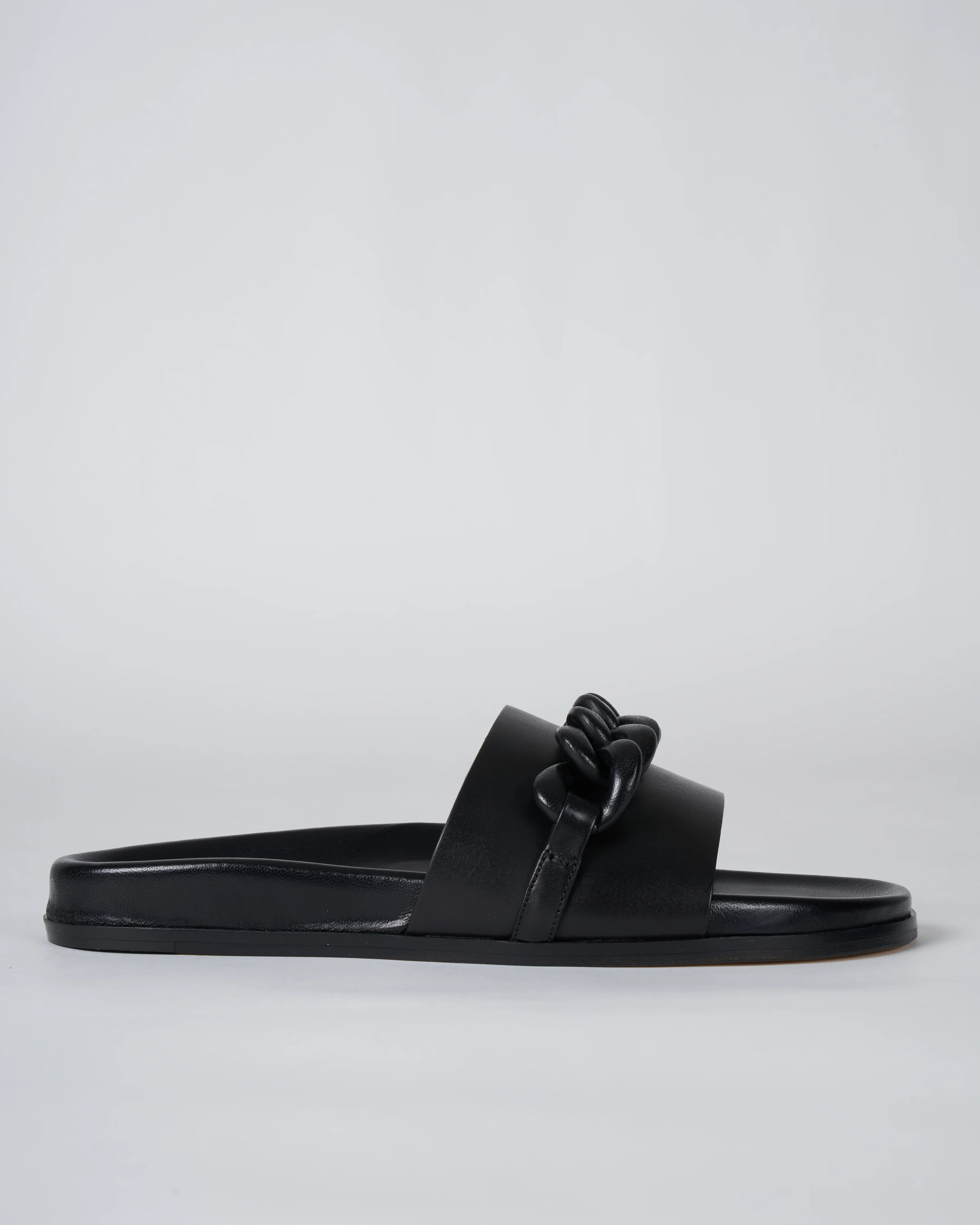christine sandal - black leather - Image 3
