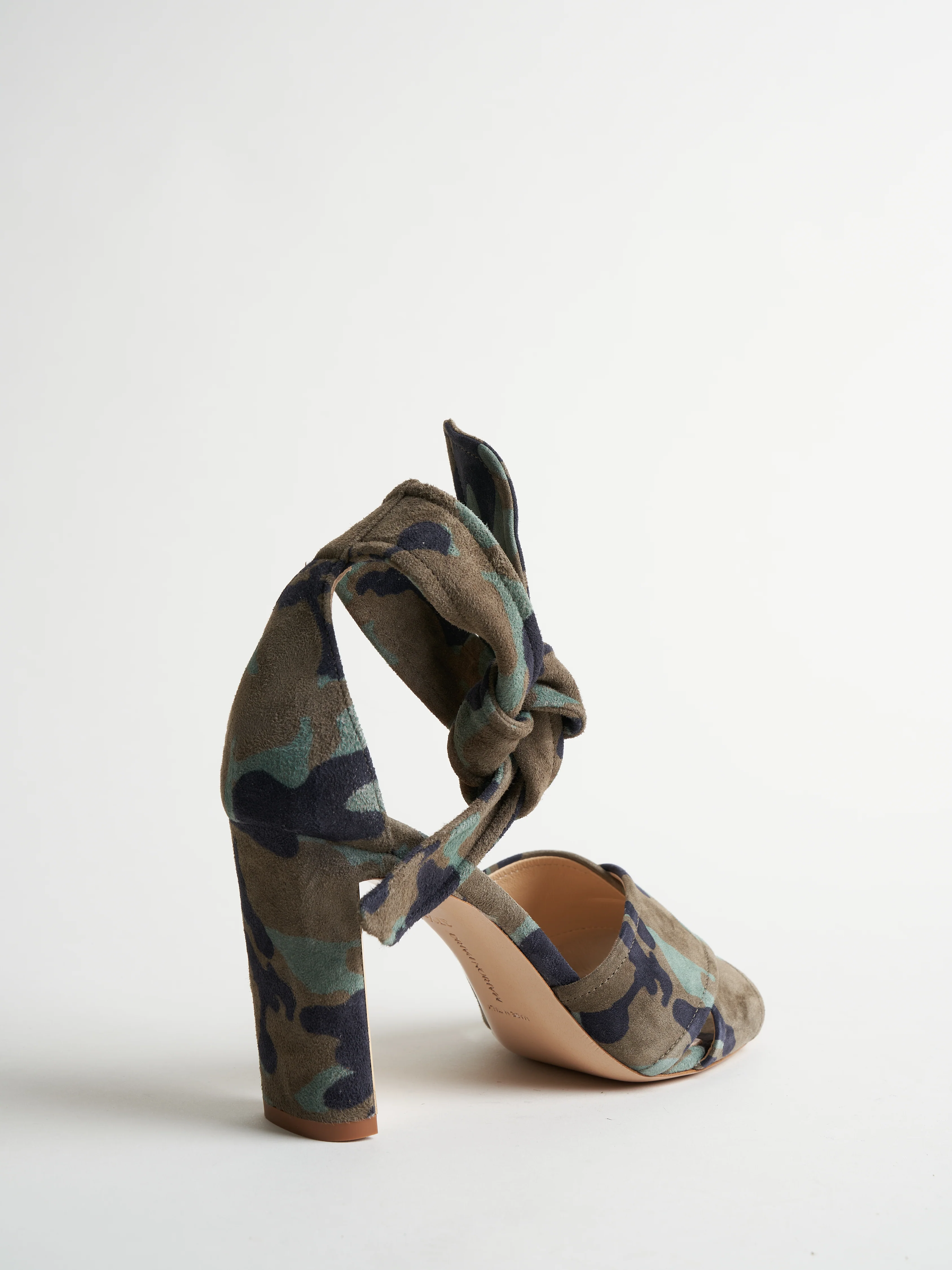 leah suede 85mm heel - camo - Image 3