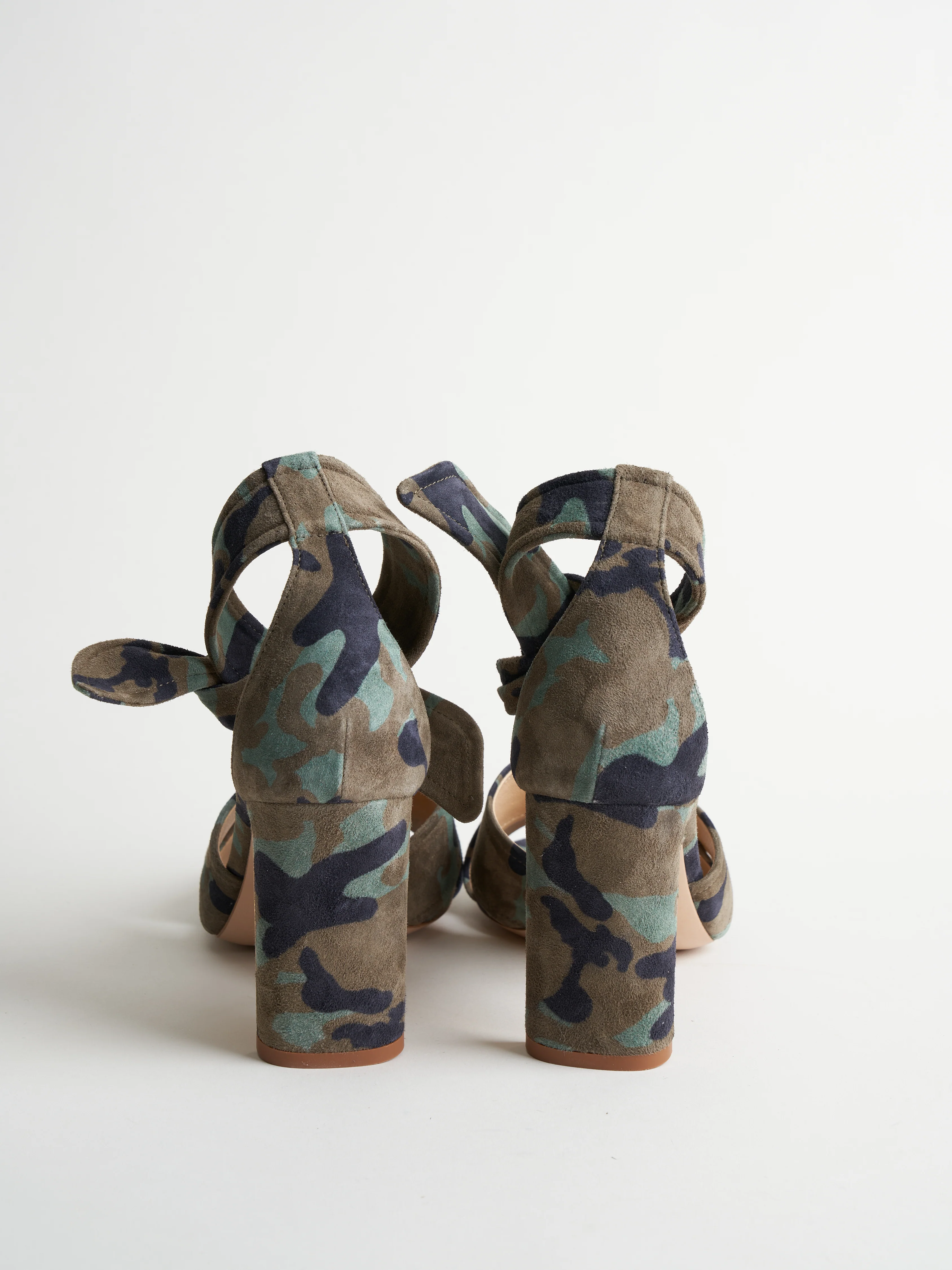 leah suede 85mm heel - camo - Image 5