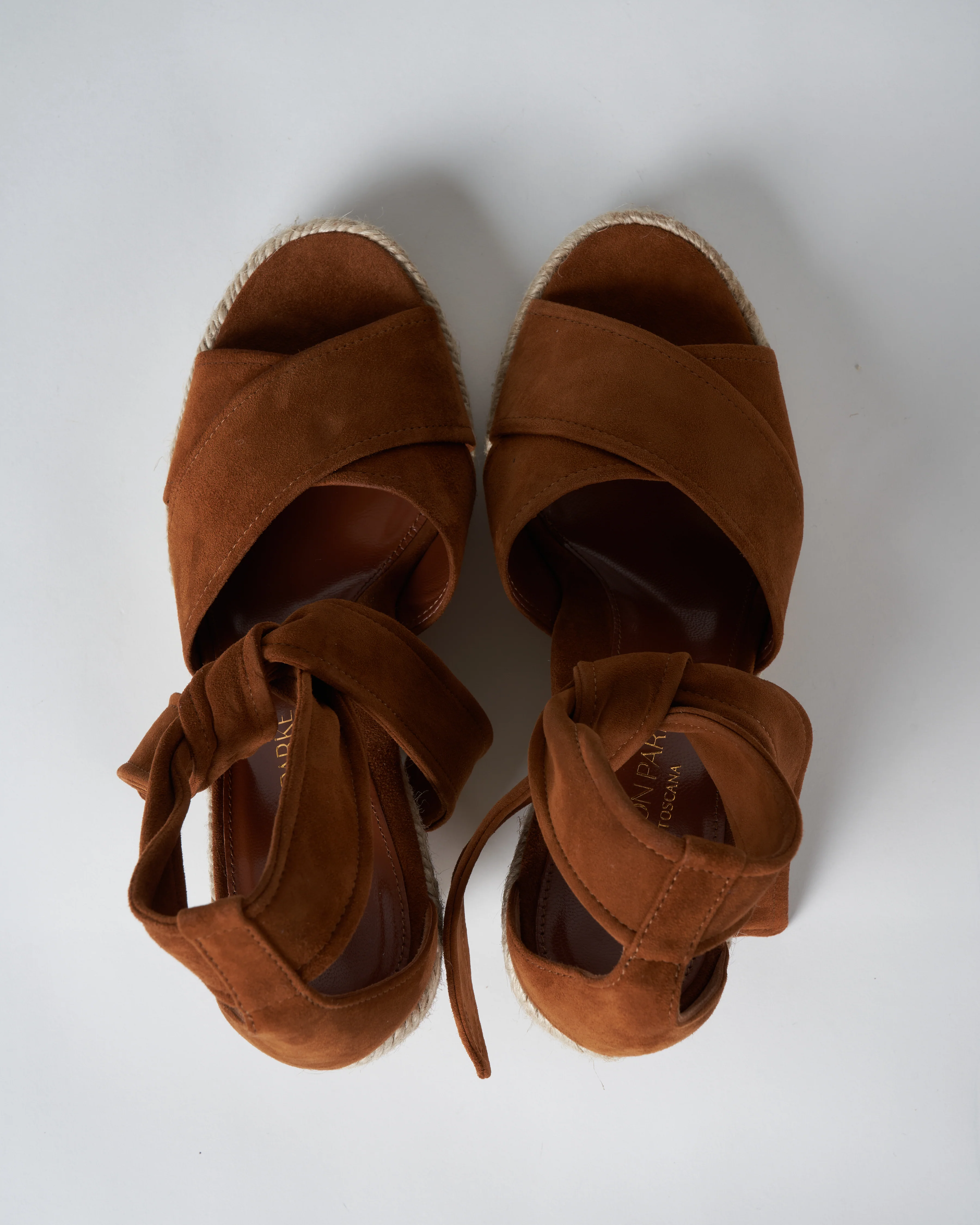 leah wedge suede camel - suede camel - Image 5
