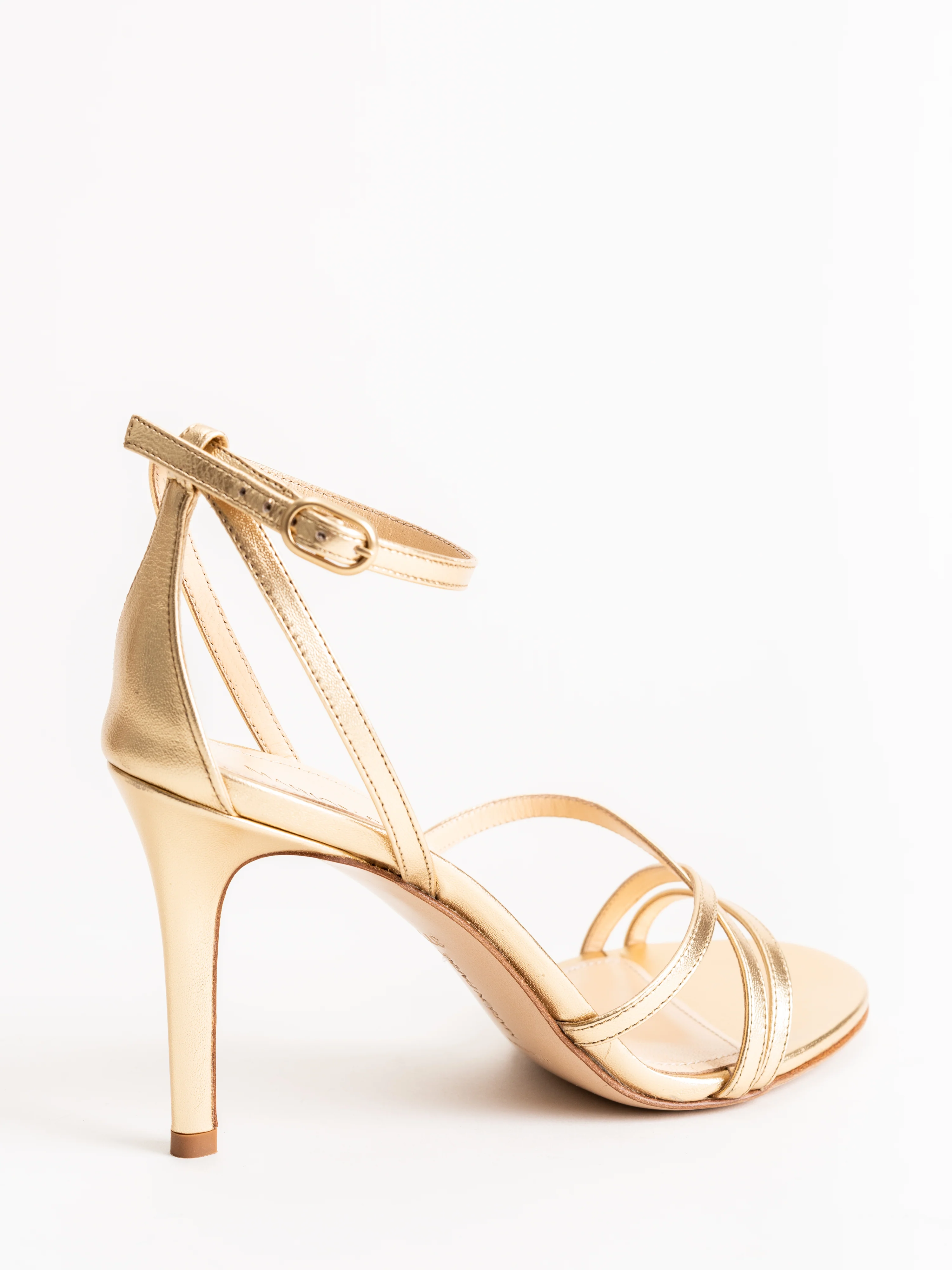 lillian 85mm heel - metallic soft gold - Image 3