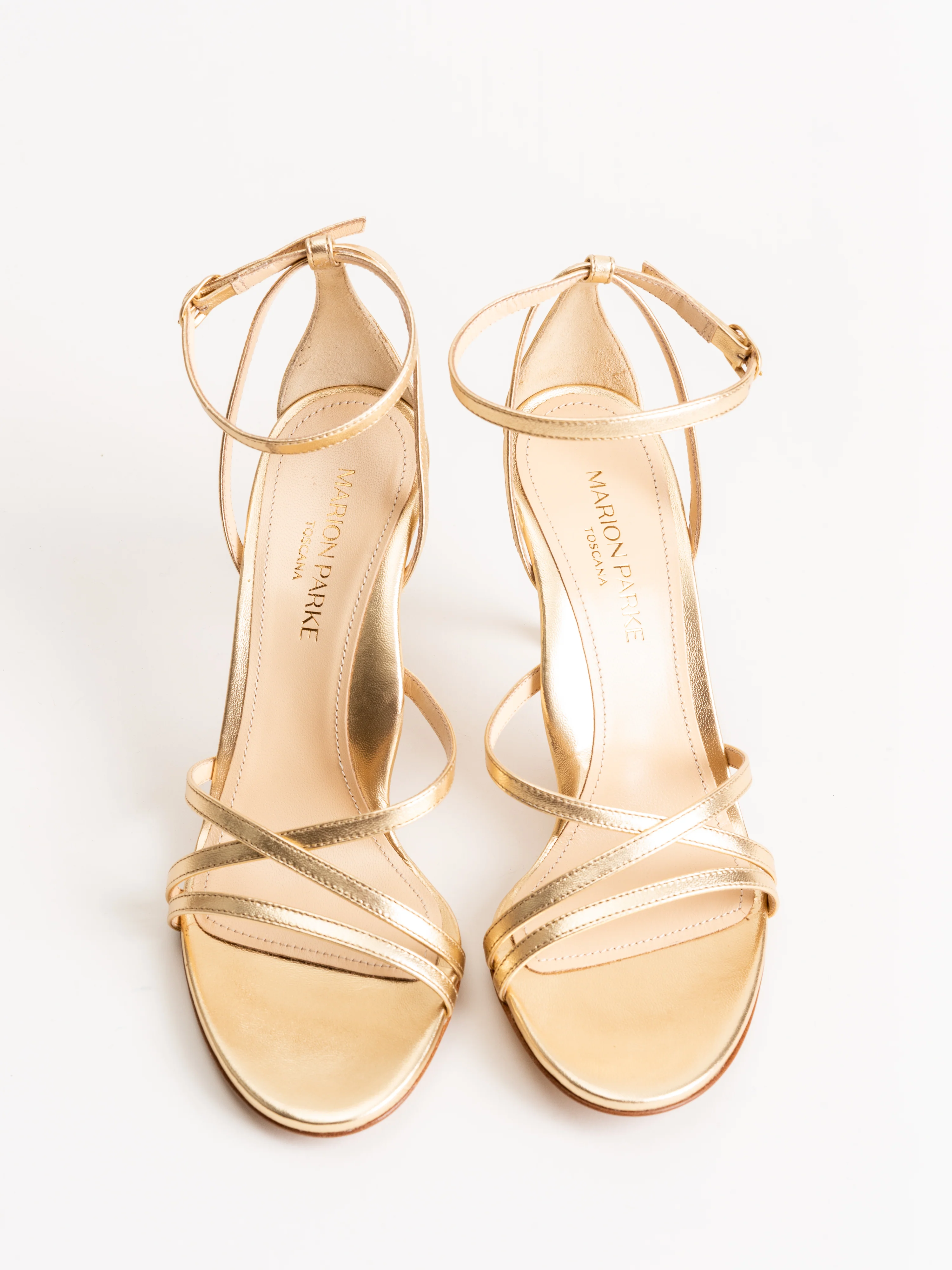lillian 85mm heel - metallic soft gold - Image 4