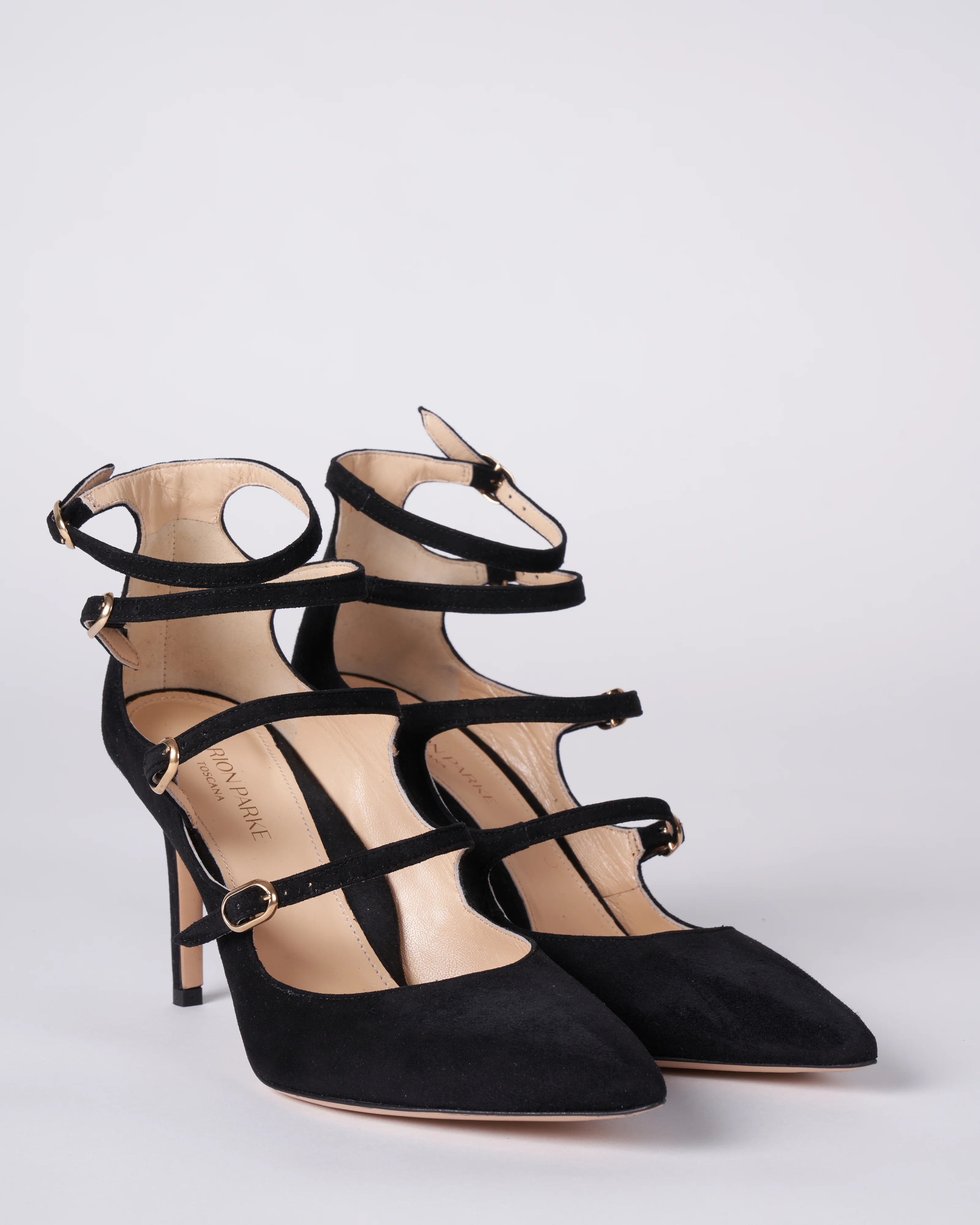 mitchell suede 85mm heel - black suede - Image 2