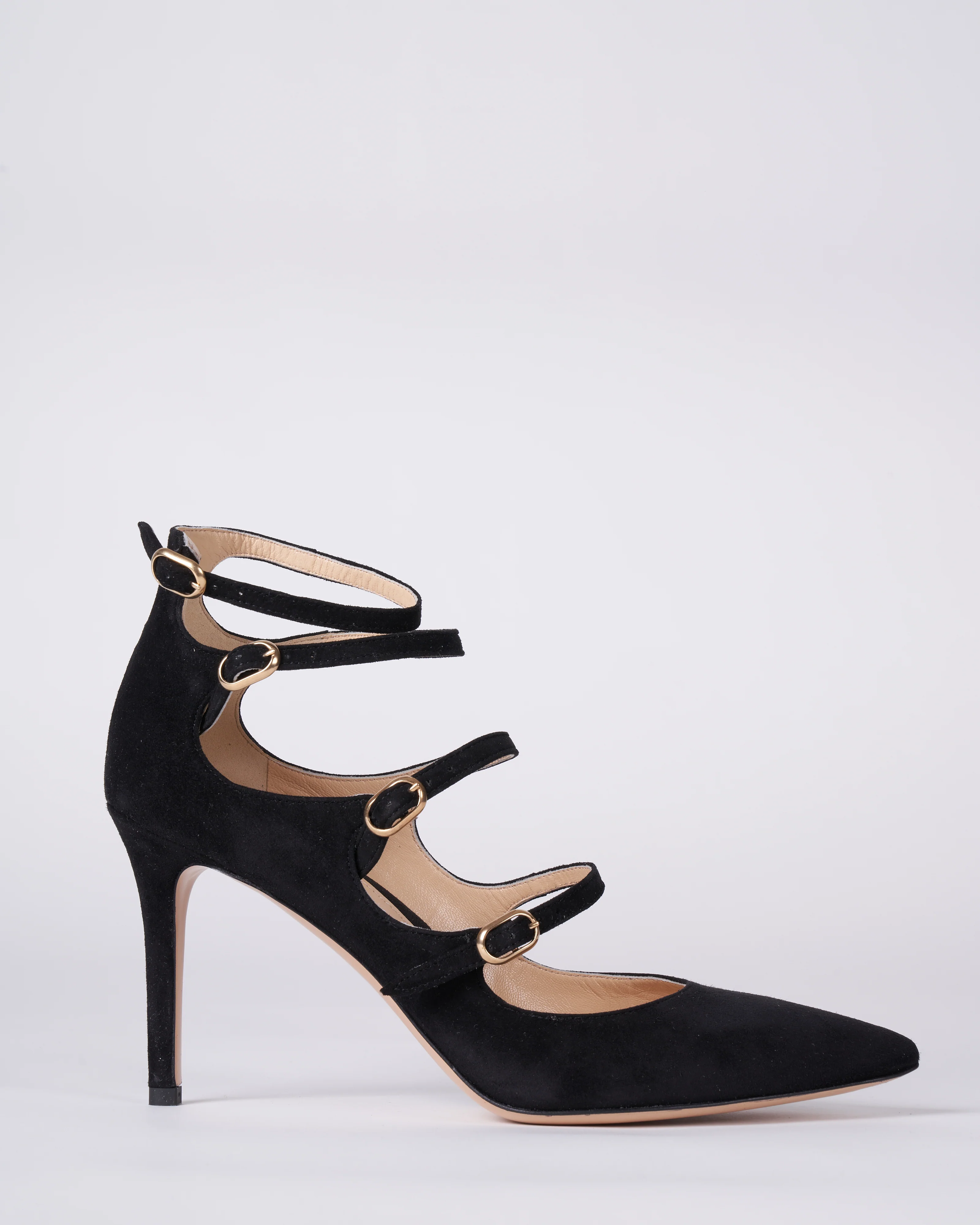 mitchell suede 85mm heel - black suede - Image 3