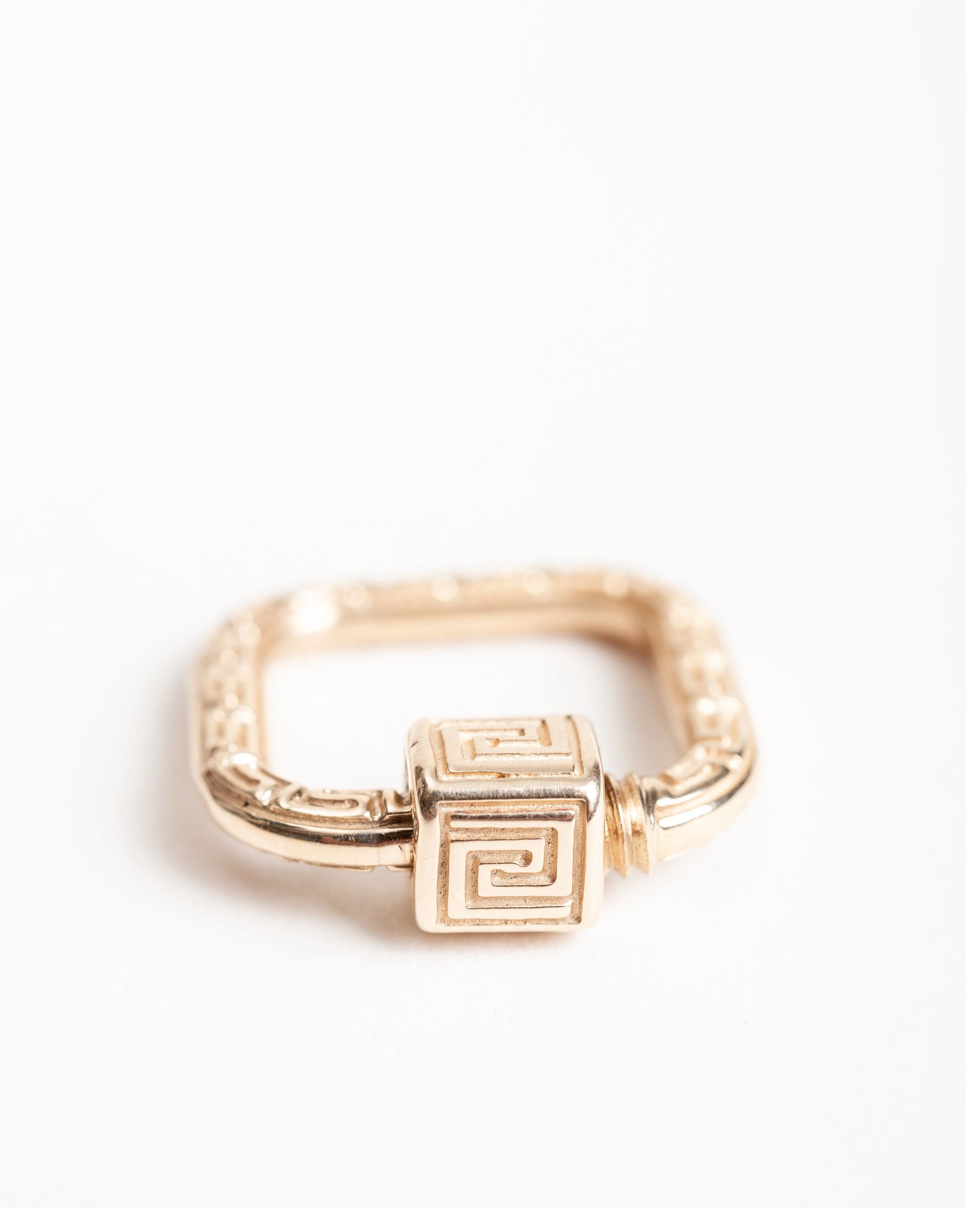 14k yellow gold meander lock - Image 2