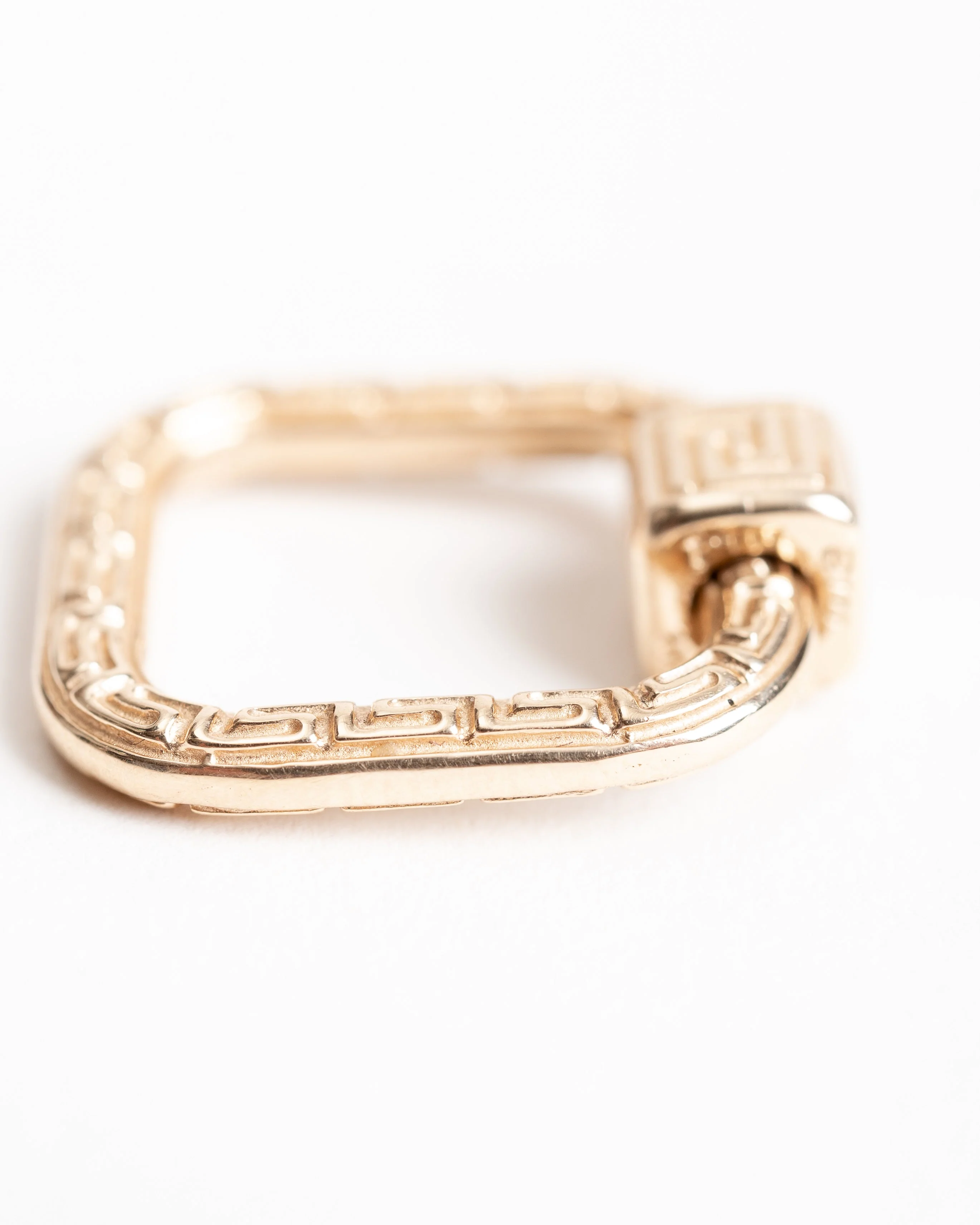 14k yellow gold meander lock - Image 3