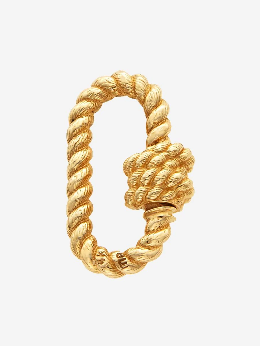 yellow gold twisted lock - Image 2