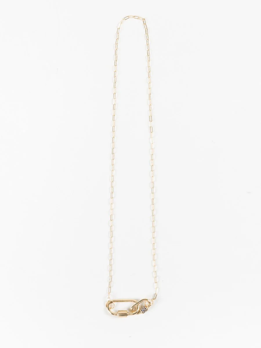 15" square link chain - yellow gold - Image 3