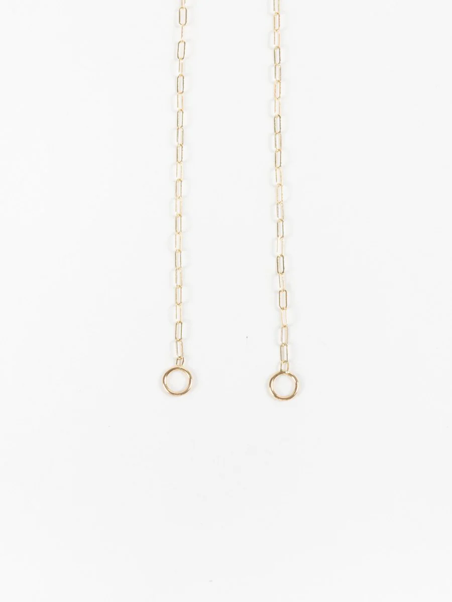 15" square link chain - yellow gold - Image 4