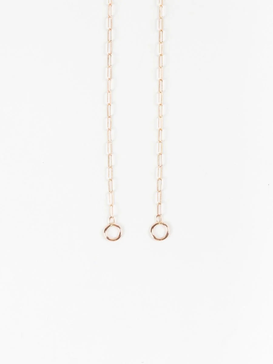 rose gold square link chain - Image 3