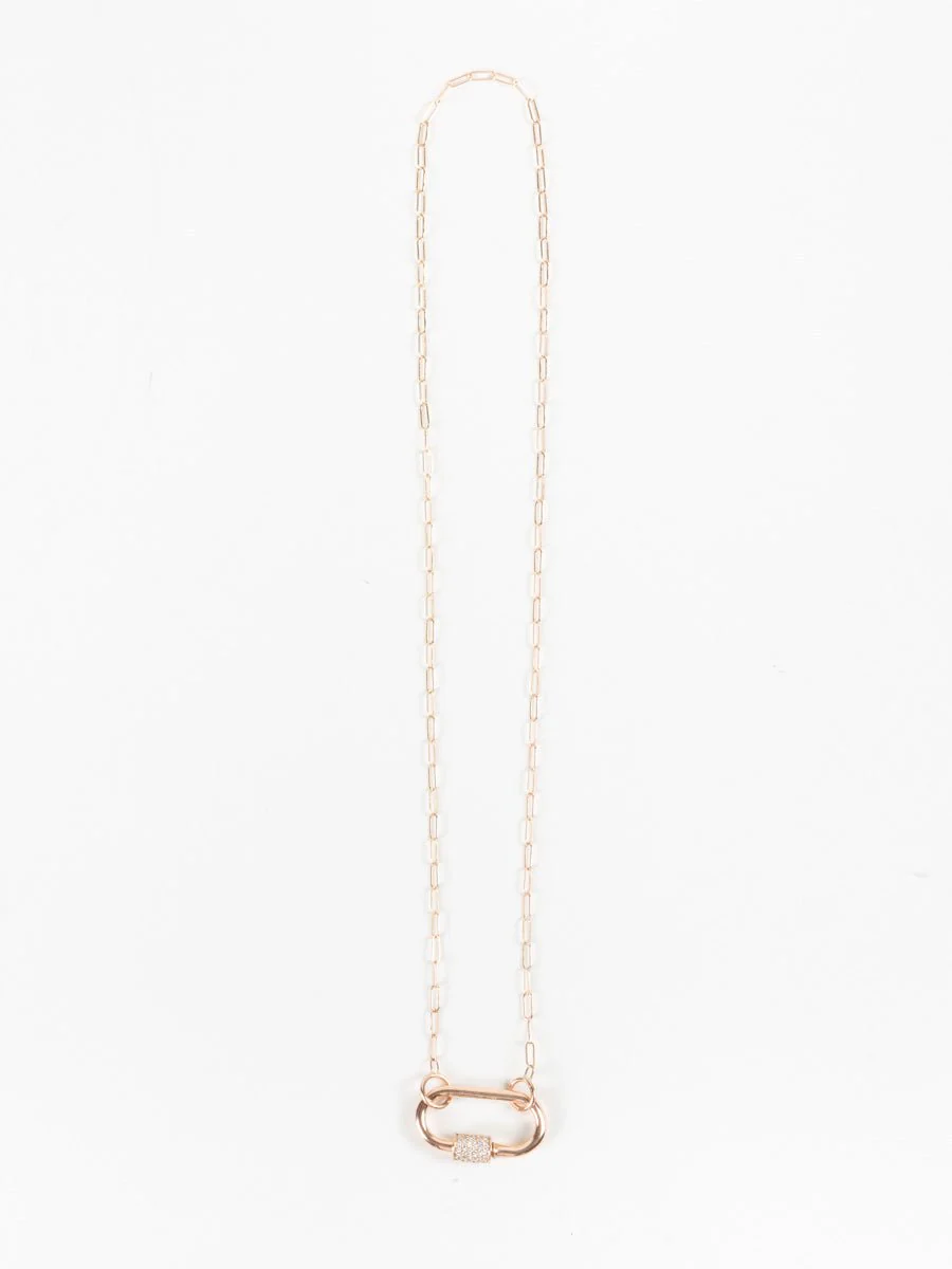 rose gold square link chain - Image 4