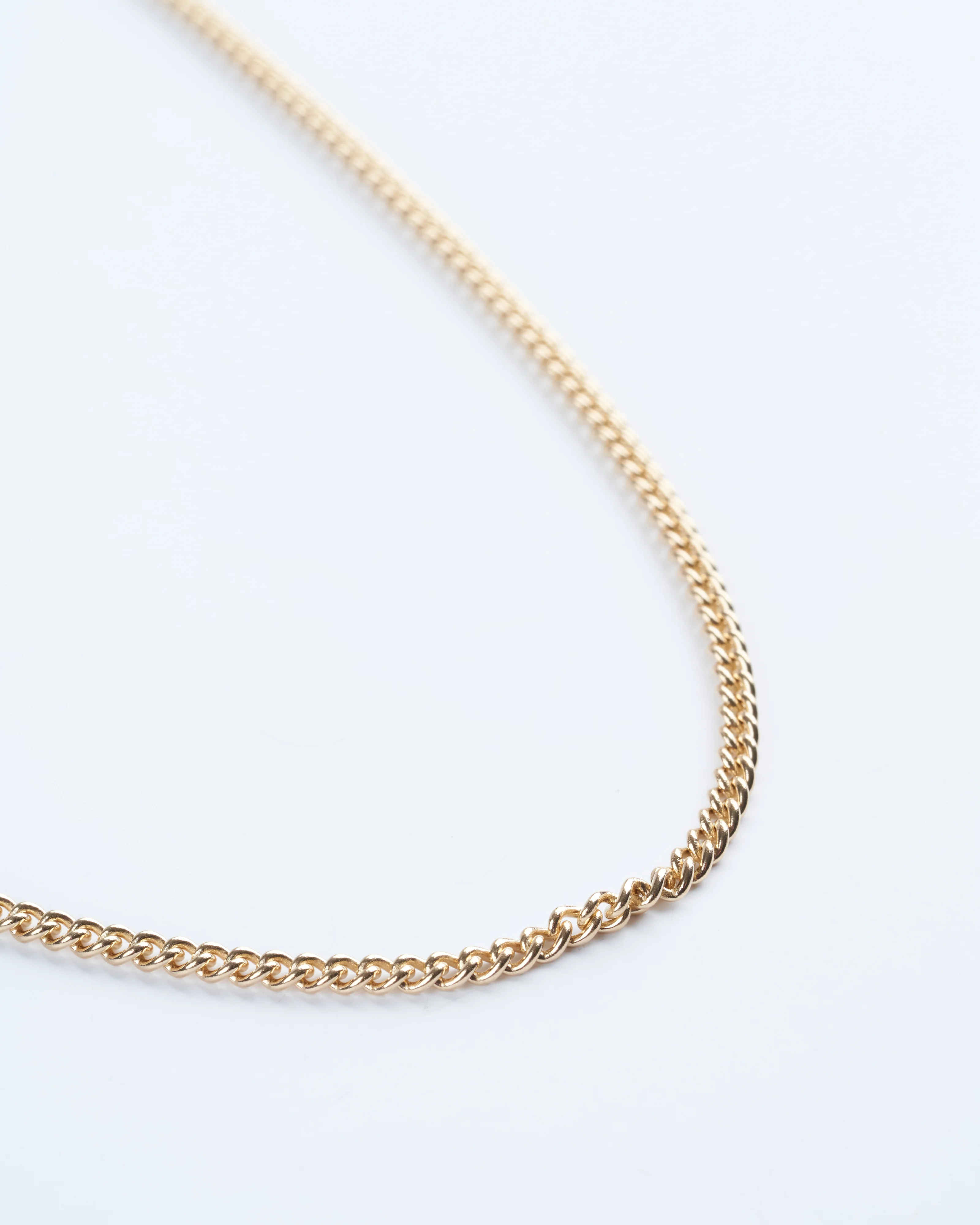 16" yellow gold not so heavy curb chain - gold - Image 2