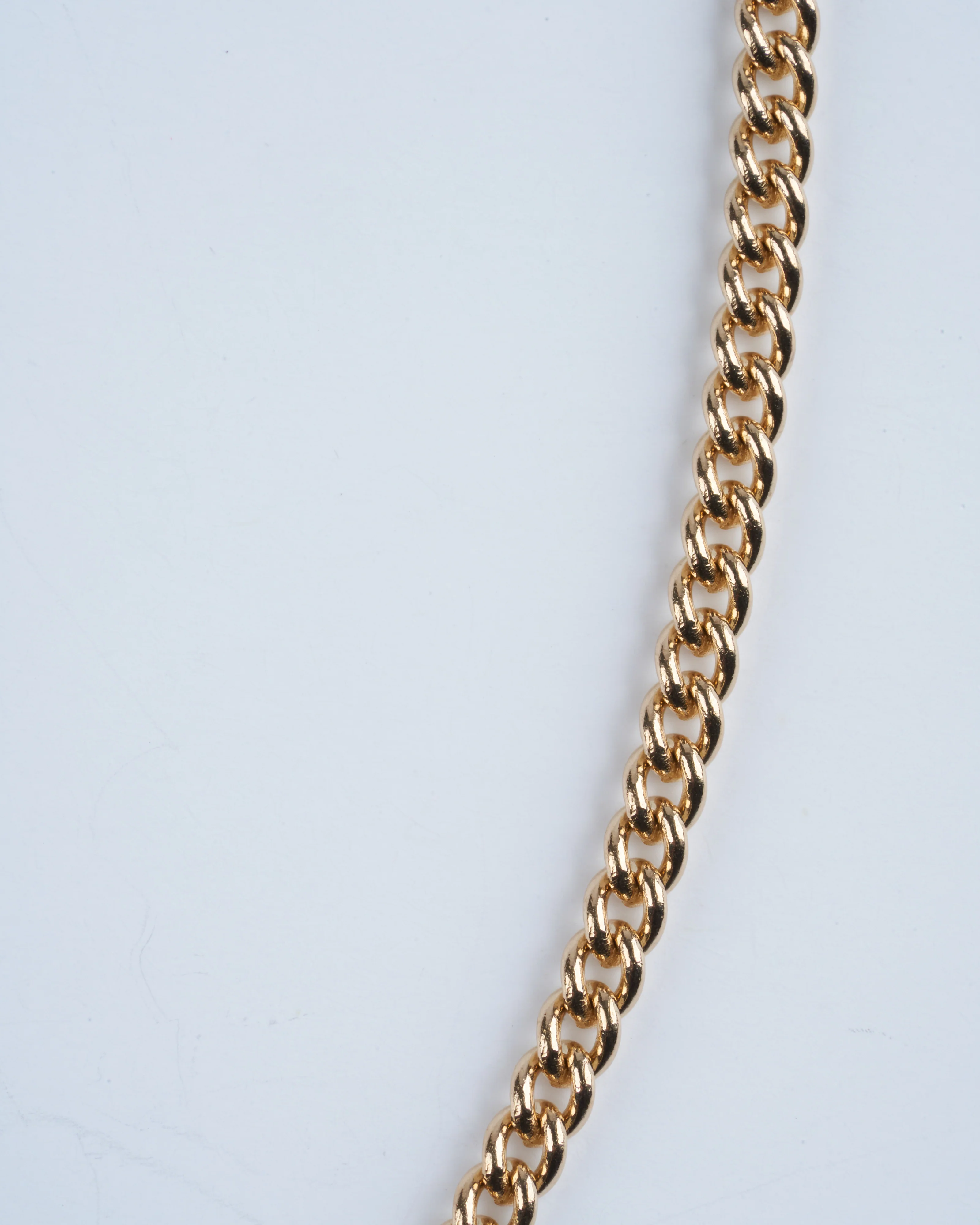 16" yellow gold not so heavy curb chain - gold - Image 4