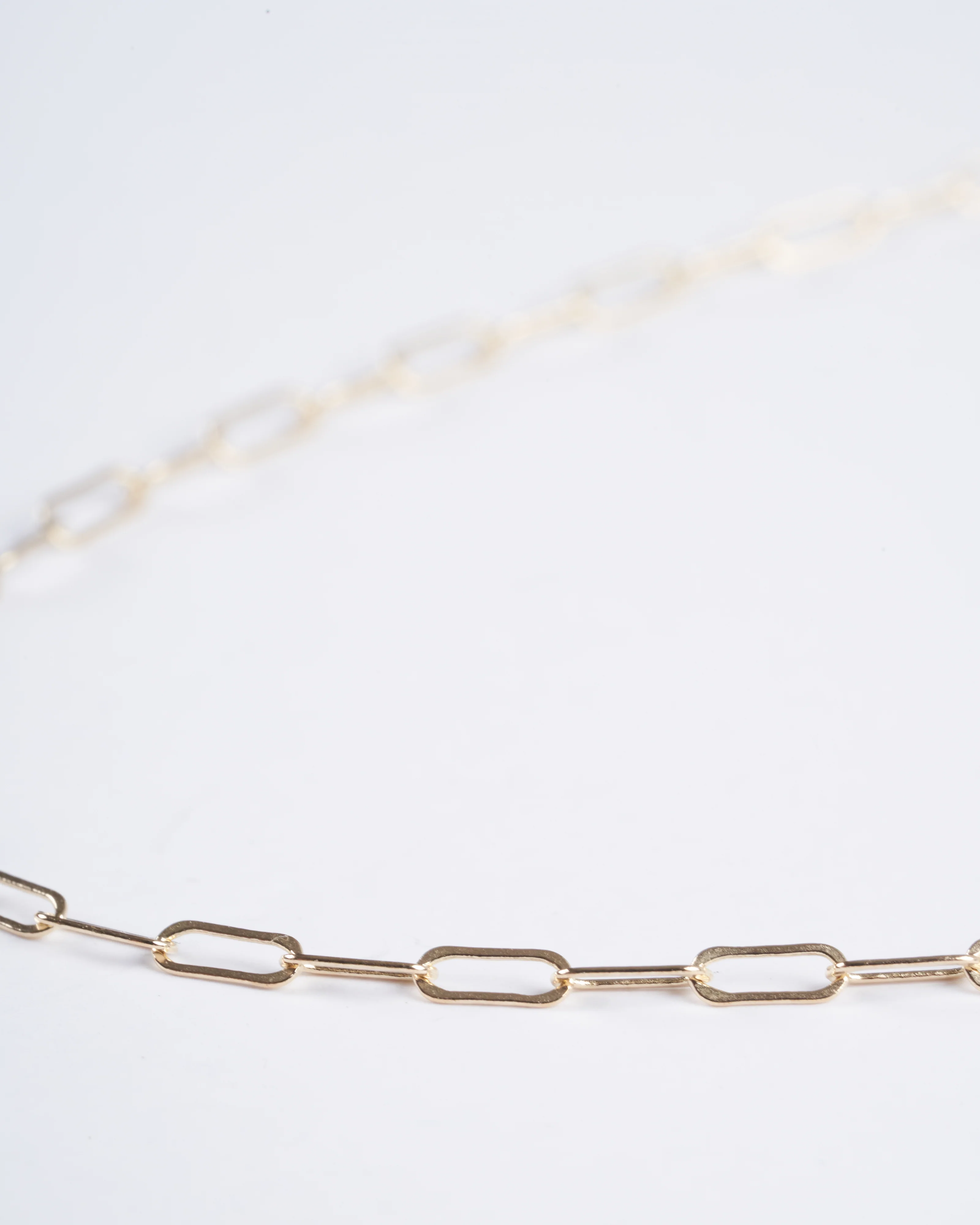 16" yellow gold square link chain - Image 2