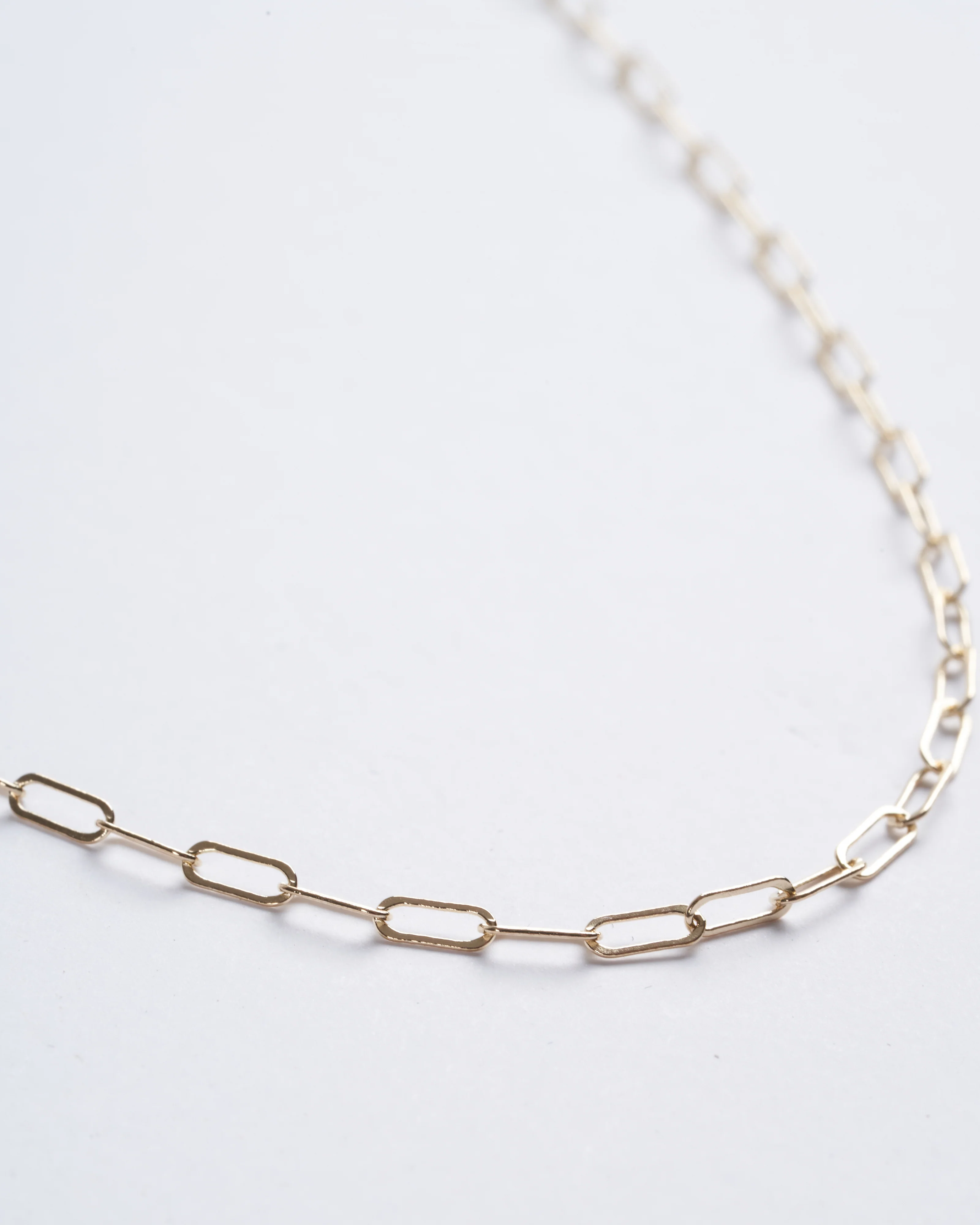 16" yellow gold square link chain - Image 3