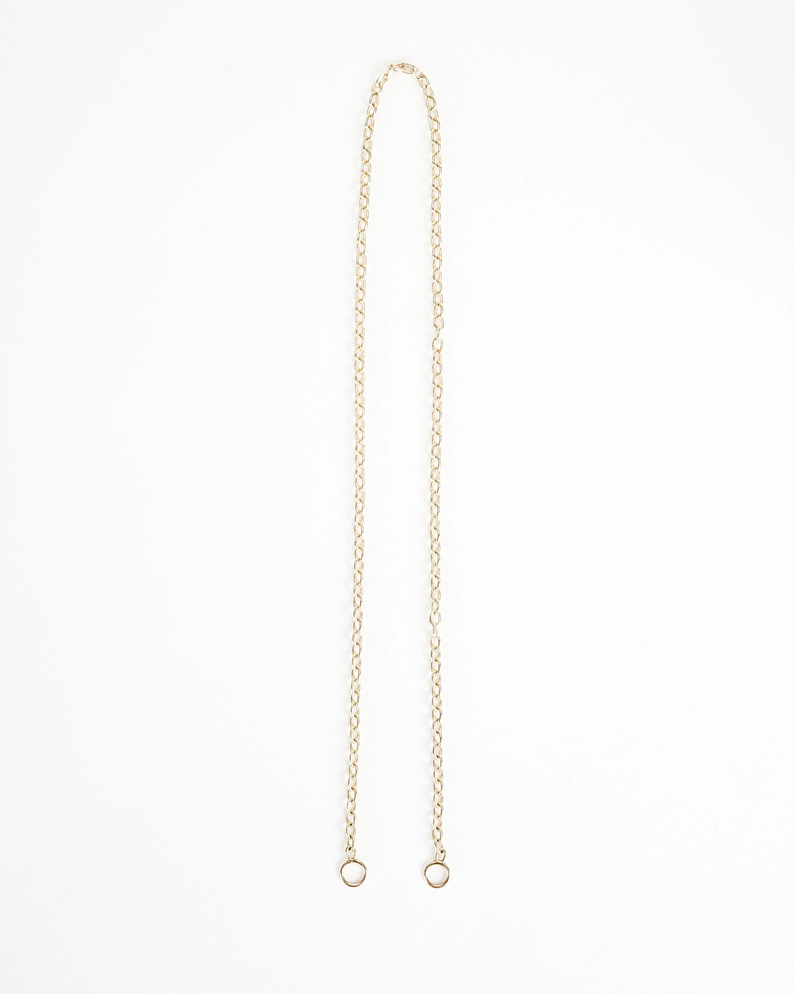 17" yellow gold pulley chain