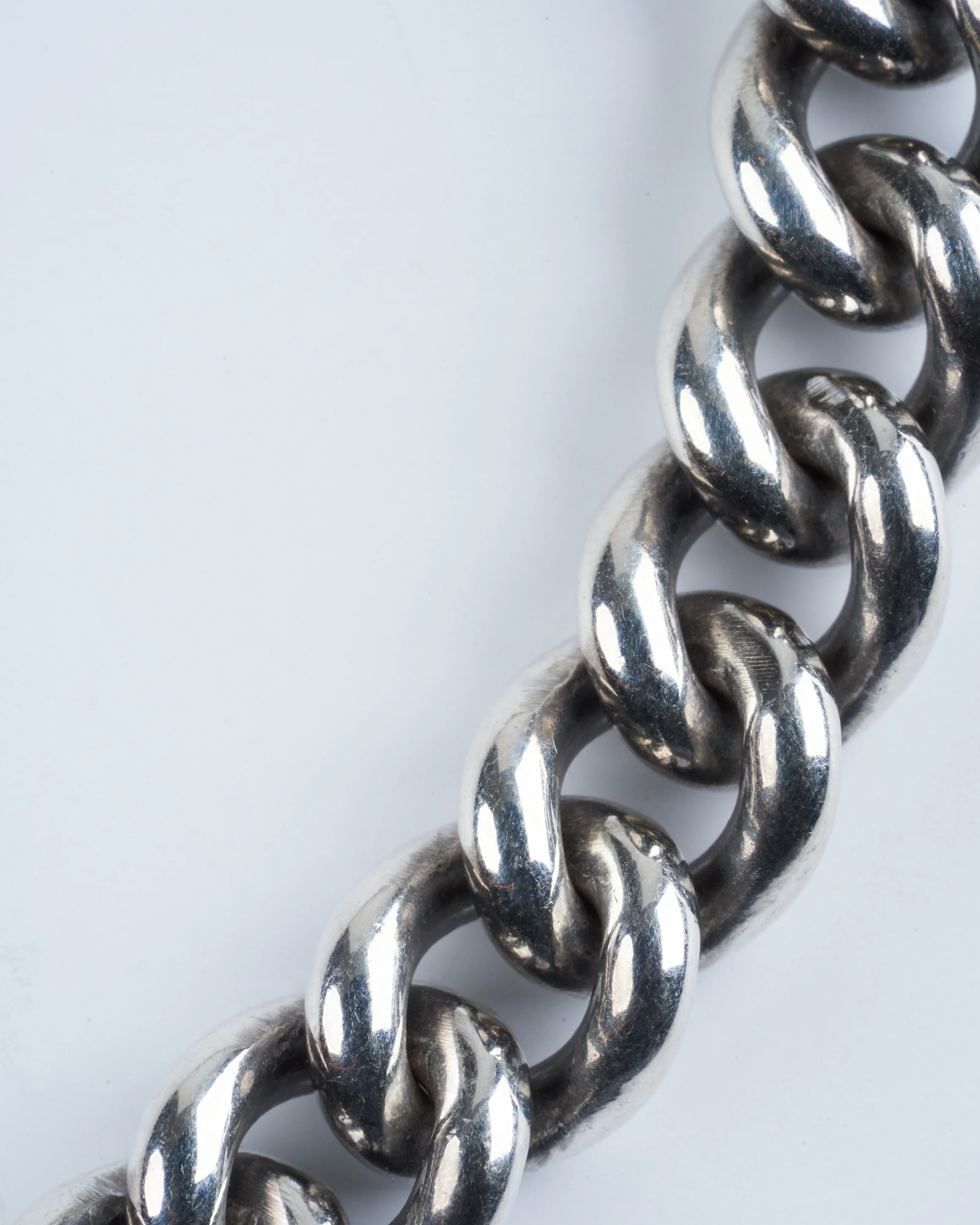 18" mini mega curb chain with 14k yellow gold loops - silver/gold - Image 4