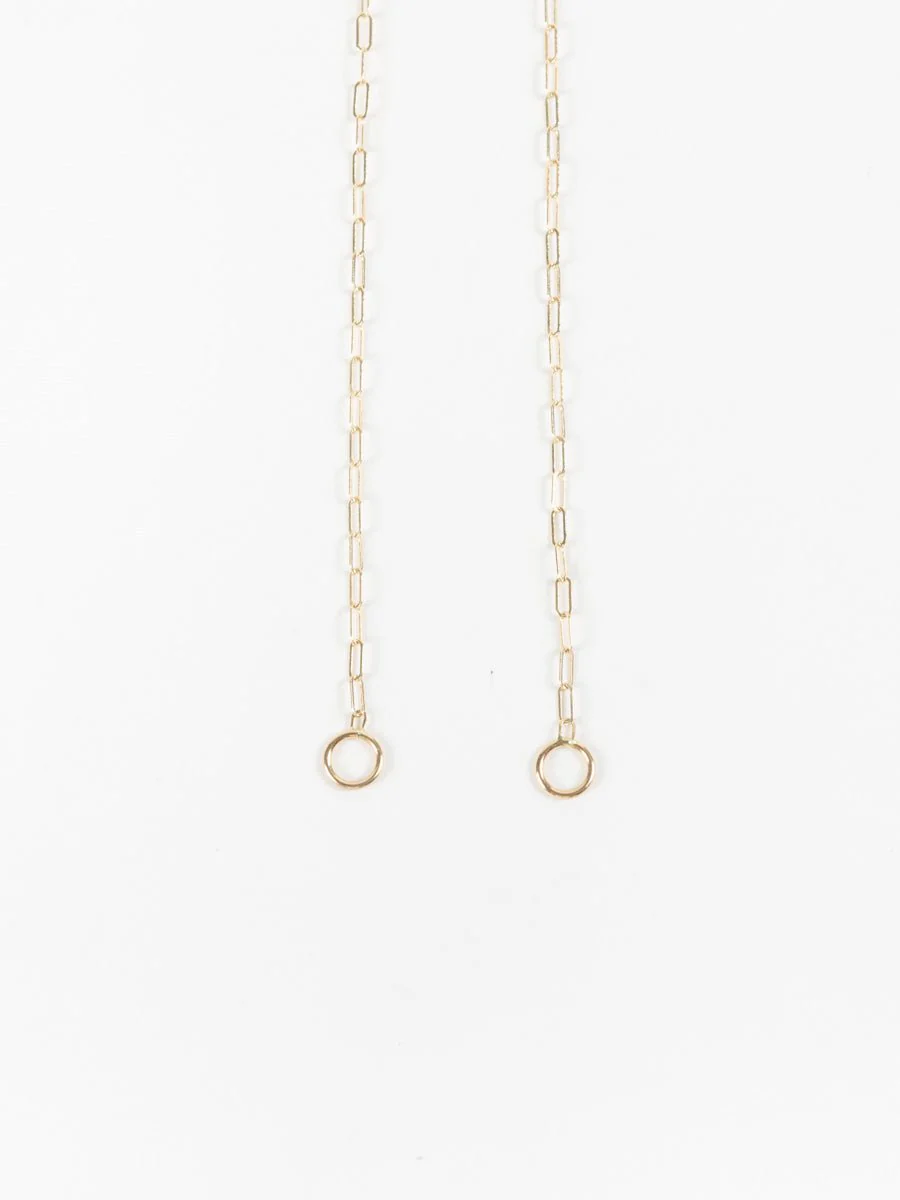 18" yellow gold square link chain - Image 3