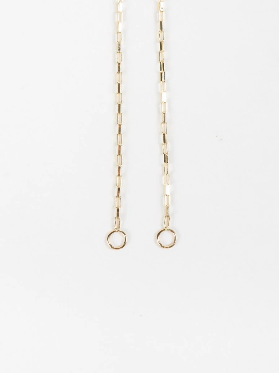 22" yellow gold square link chain - Image 2