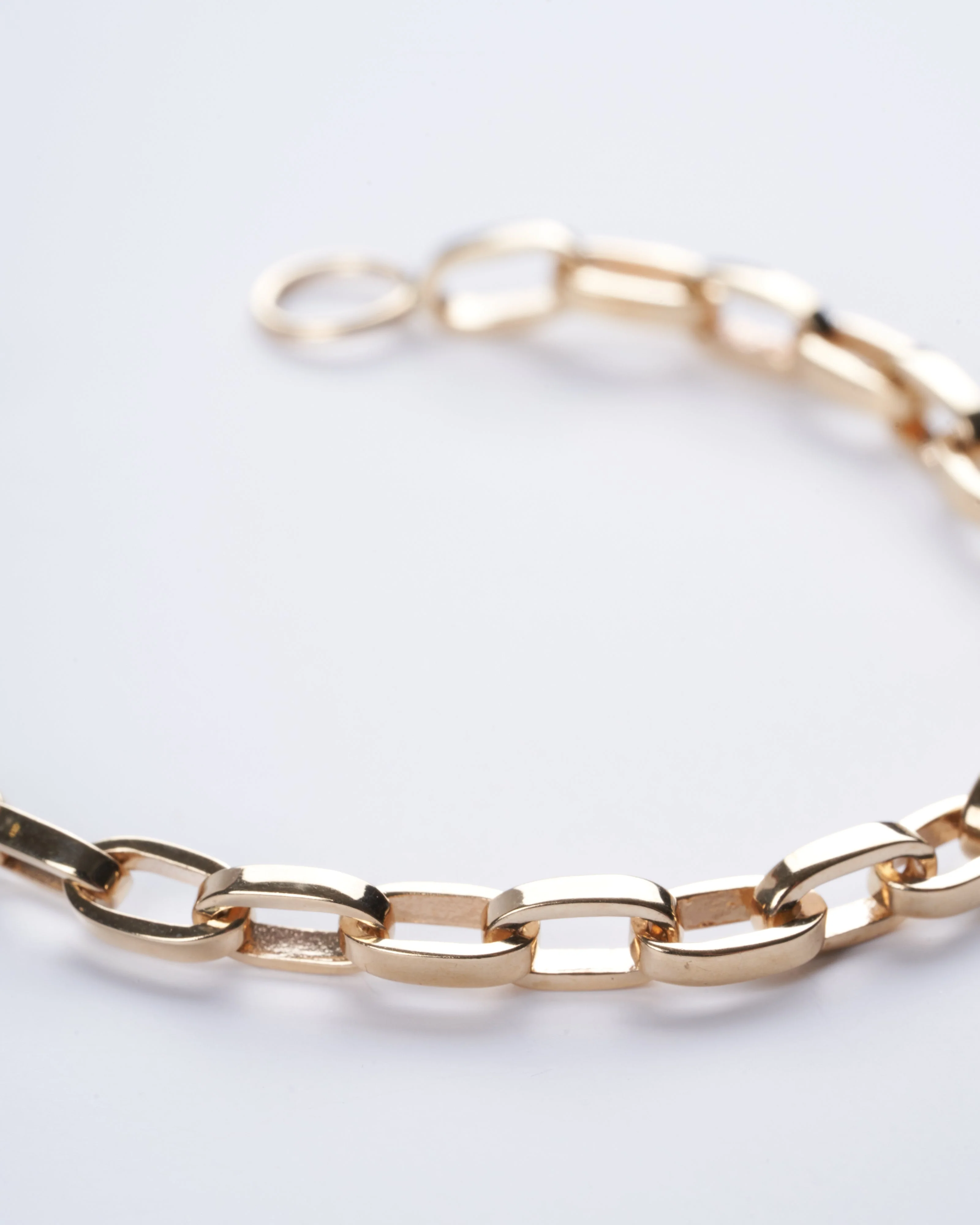 handmade biker chain 6" 14k yellow gold - gold - Image 3