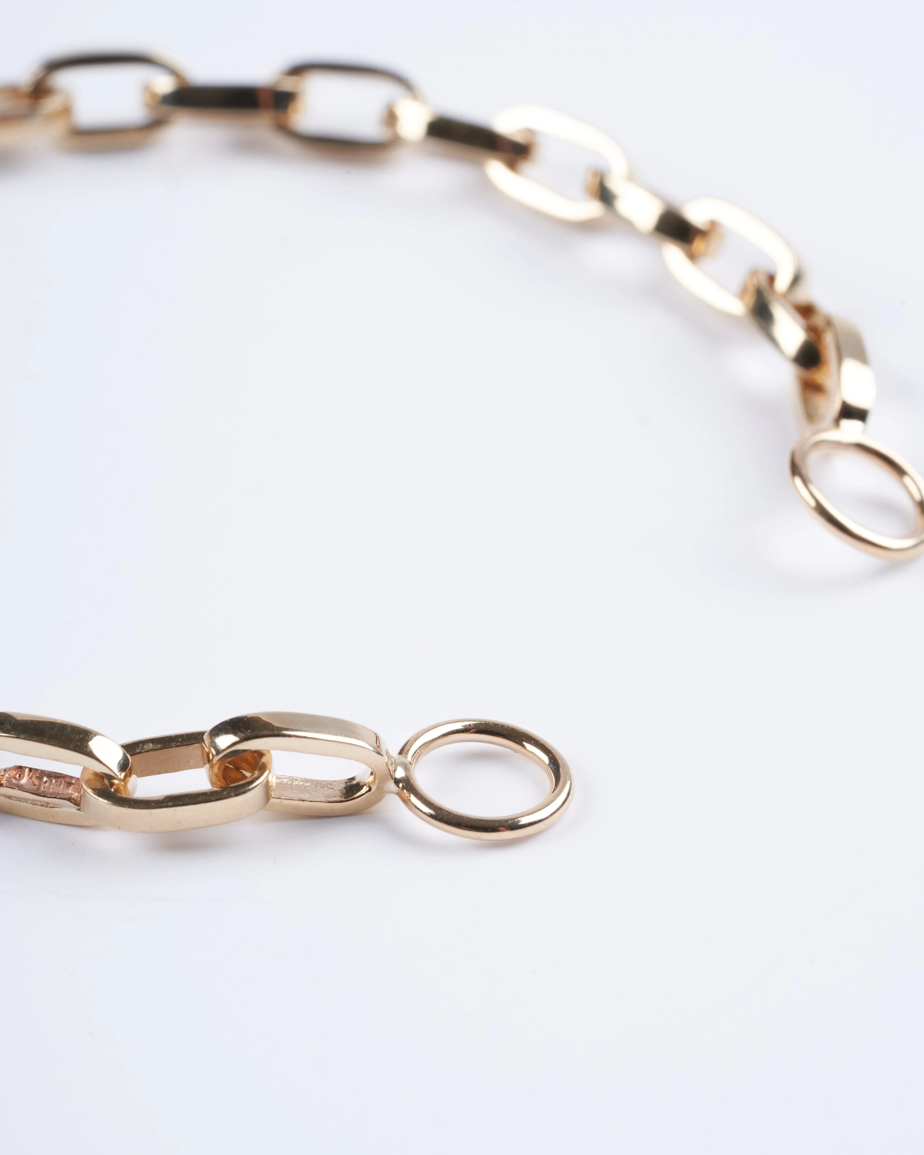 handmade biker chain 6" 14k yellow gold - gold - Image 4