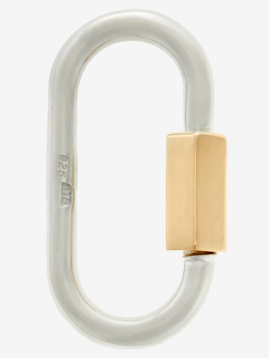 silver regular lock with yellow gold closure - Image 2