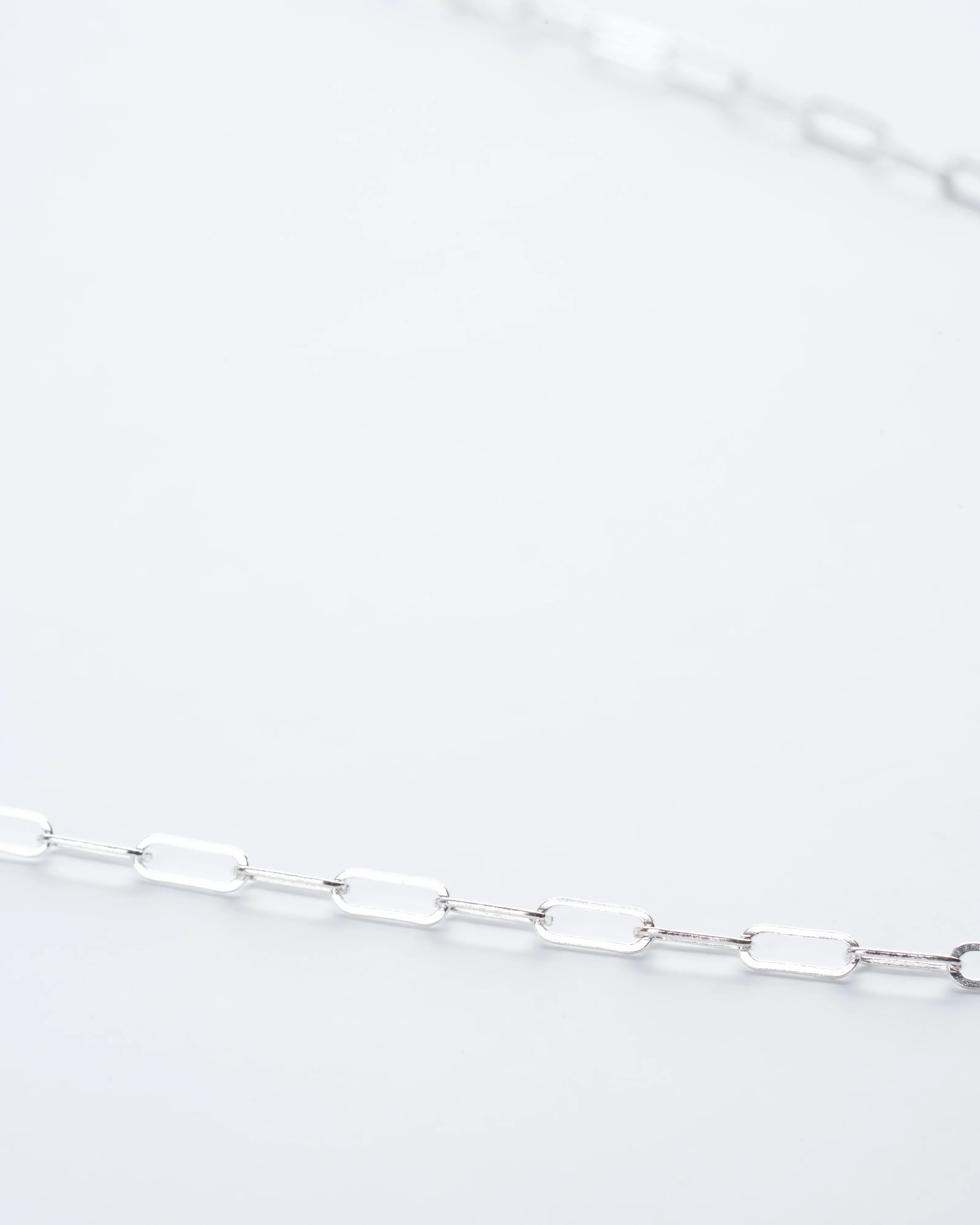 silver square link chain with 3 yellow gold loops 16/18 - silver/gold - Image 3