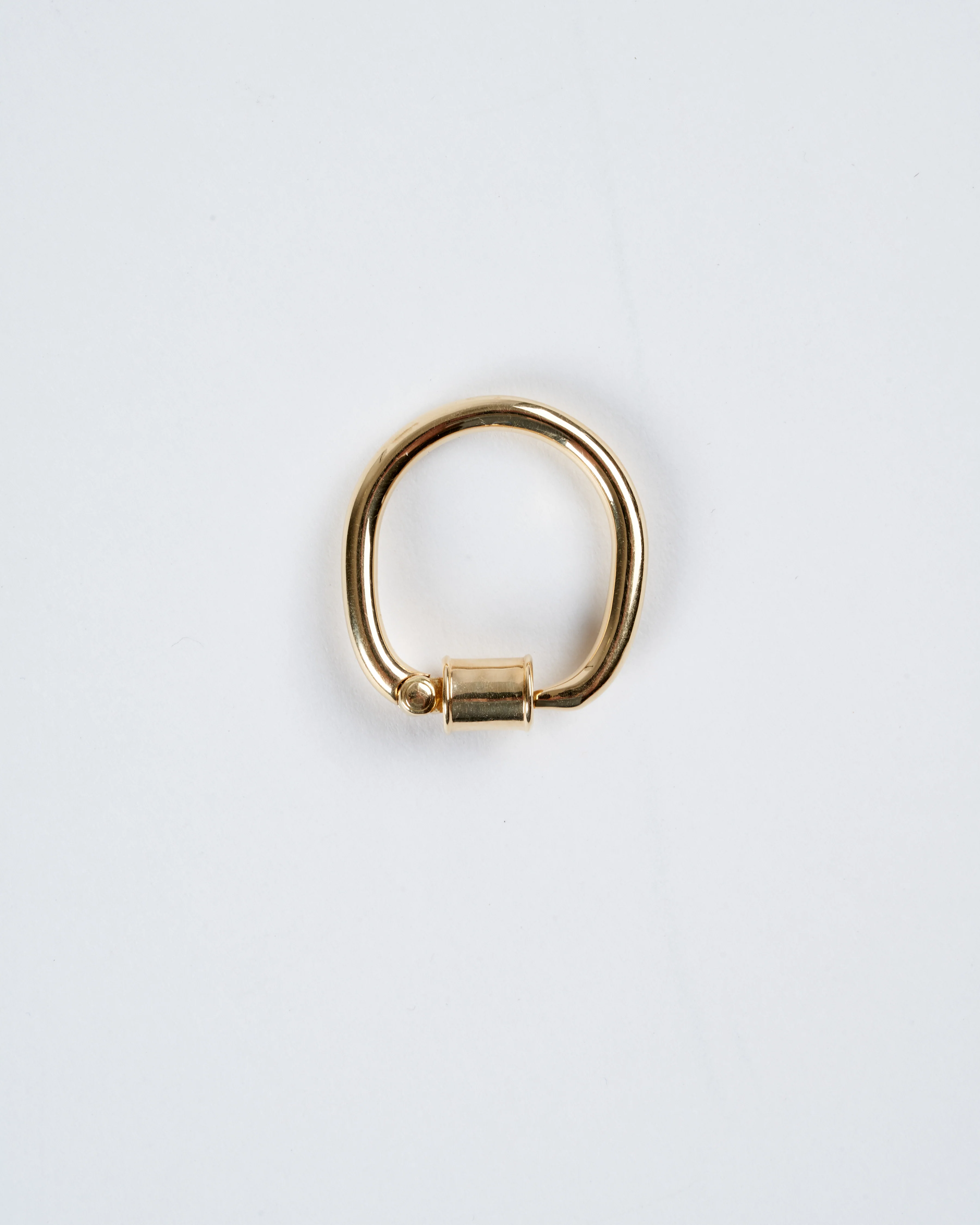 trundle lock ring - 18k yellow gold - Image 2