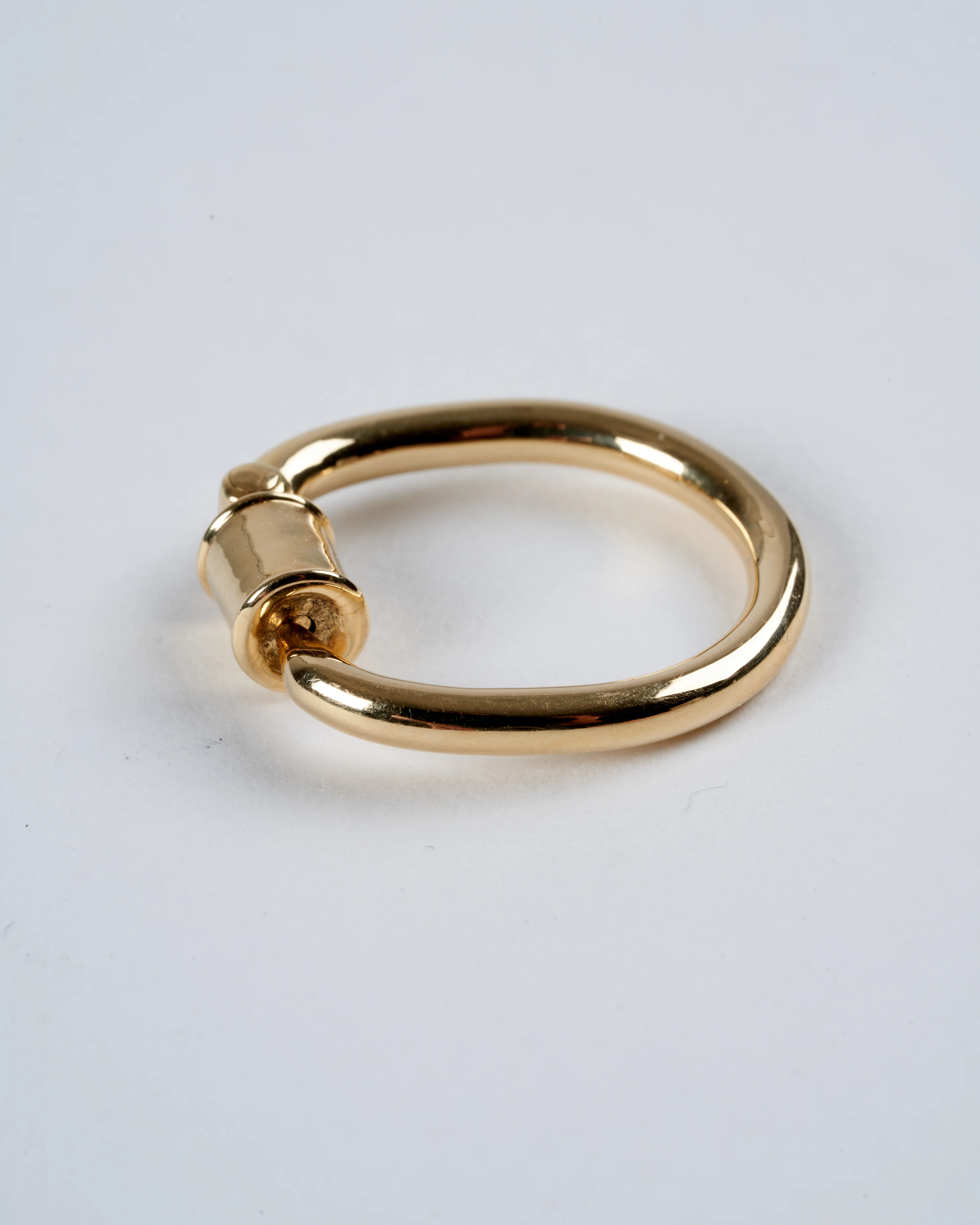 trundle lock ring - 18k yellow gold - Image 3