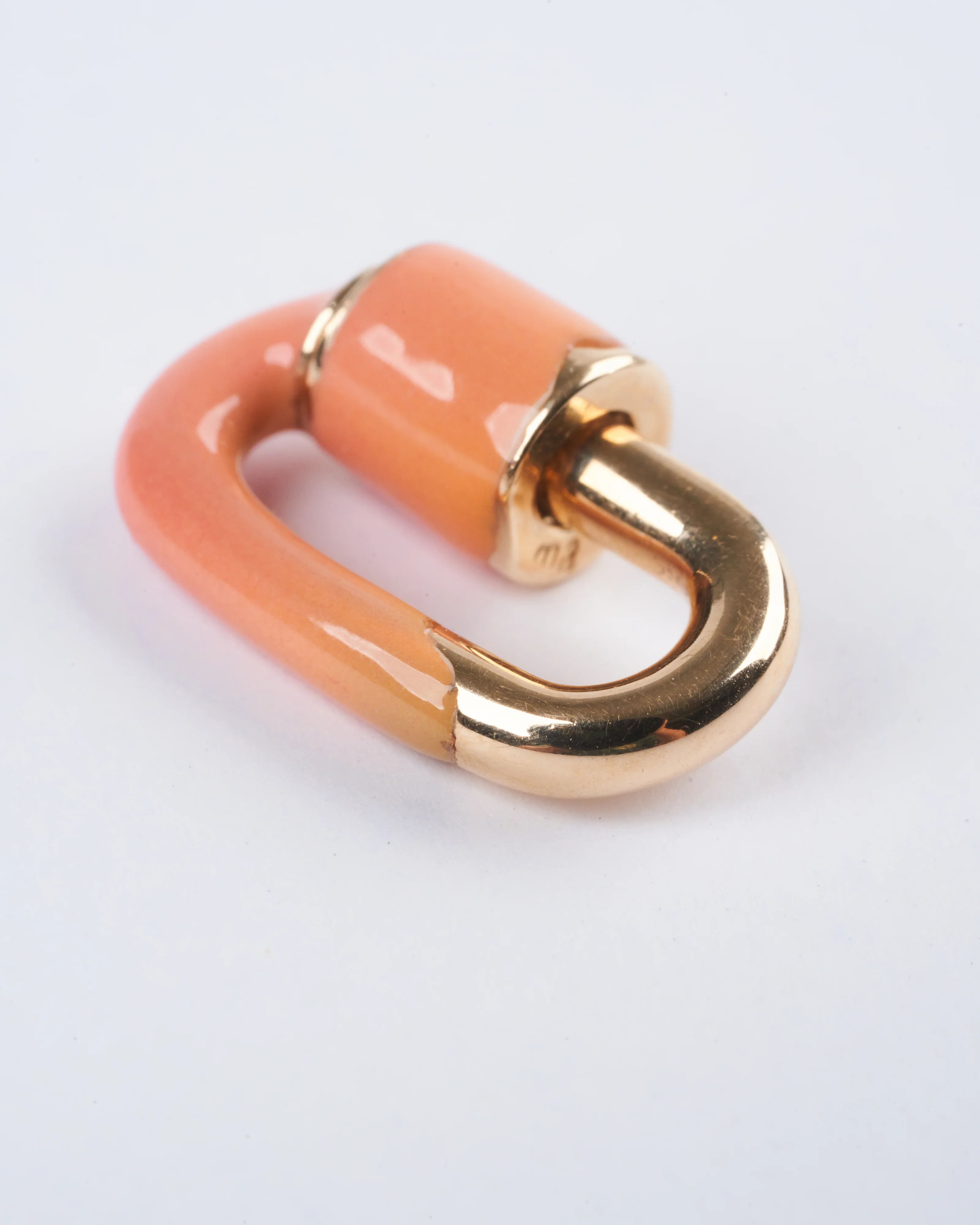yellow gold peche enamel chubby babylock - peach - Image 3