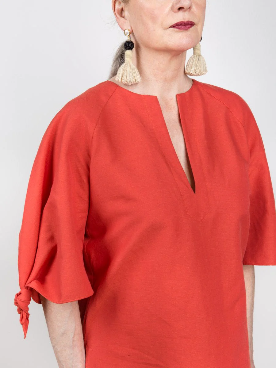 bossa knotted blouse - Image 5