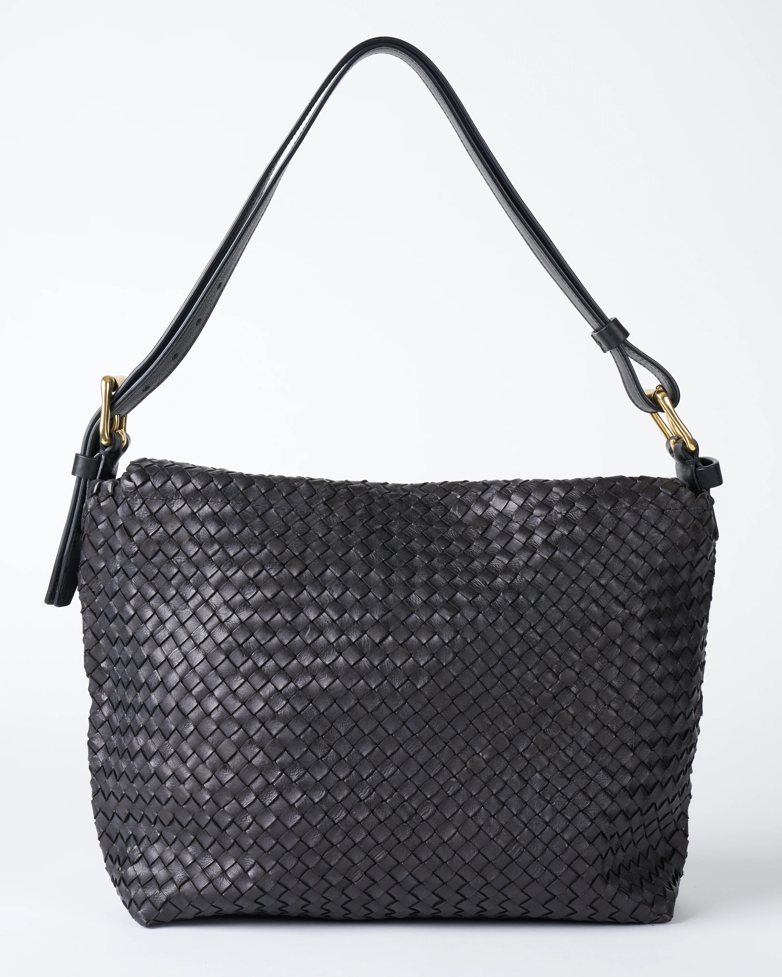 aspen wood shoulder bag - nero leather - Image 2