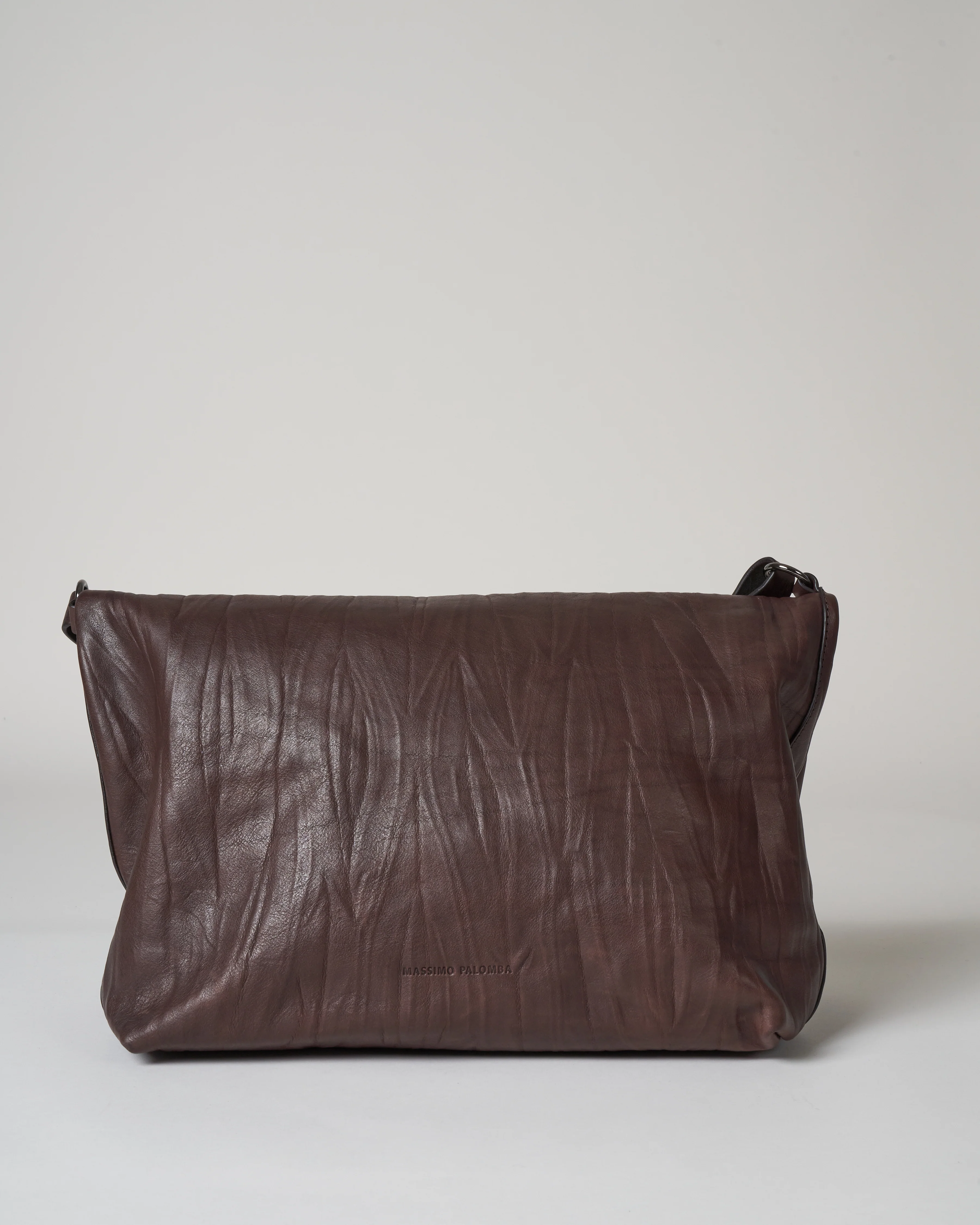 fold-over crossbody with handles - ebano - Image 4