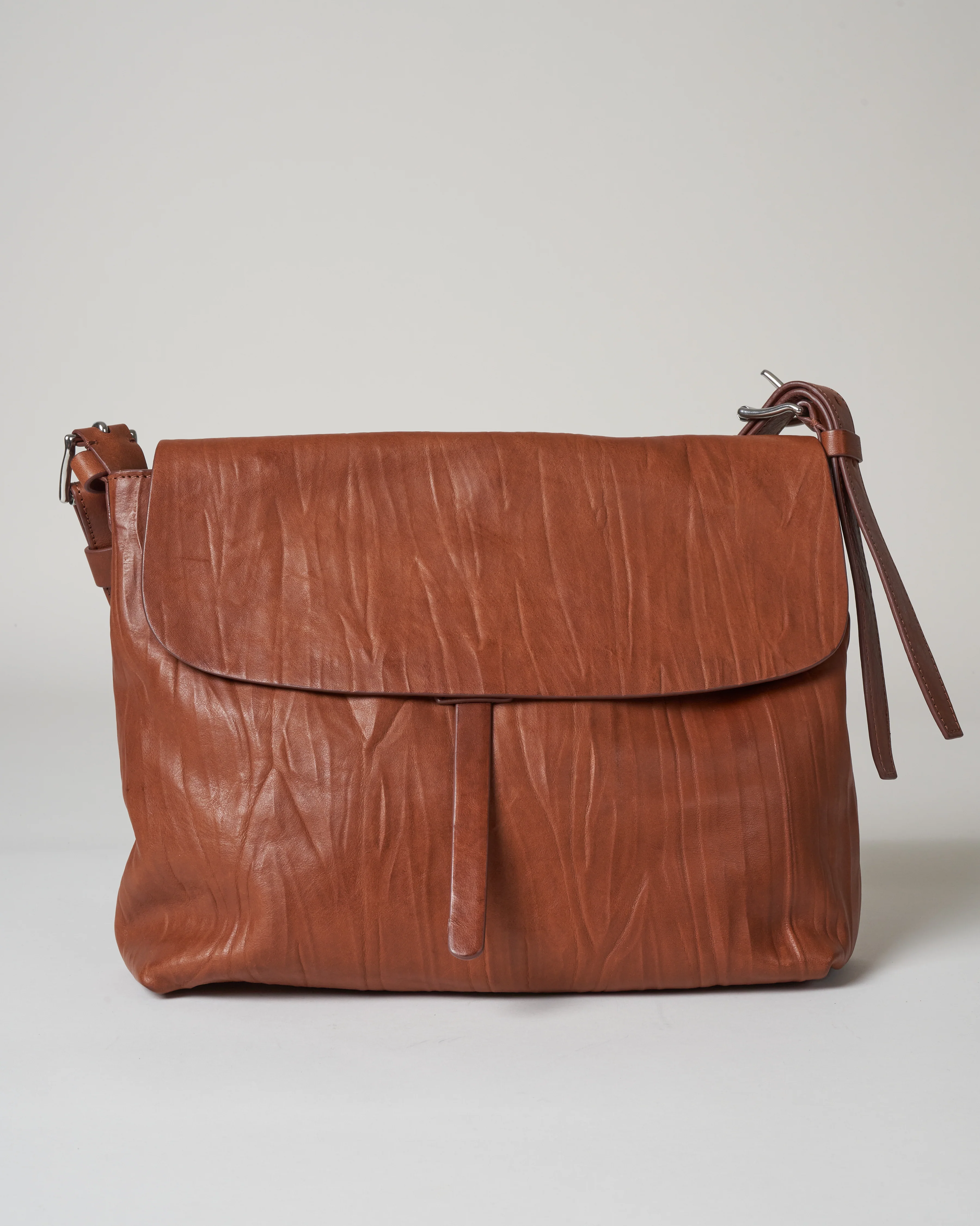 large fold-over crossbody - brandy - Image 3