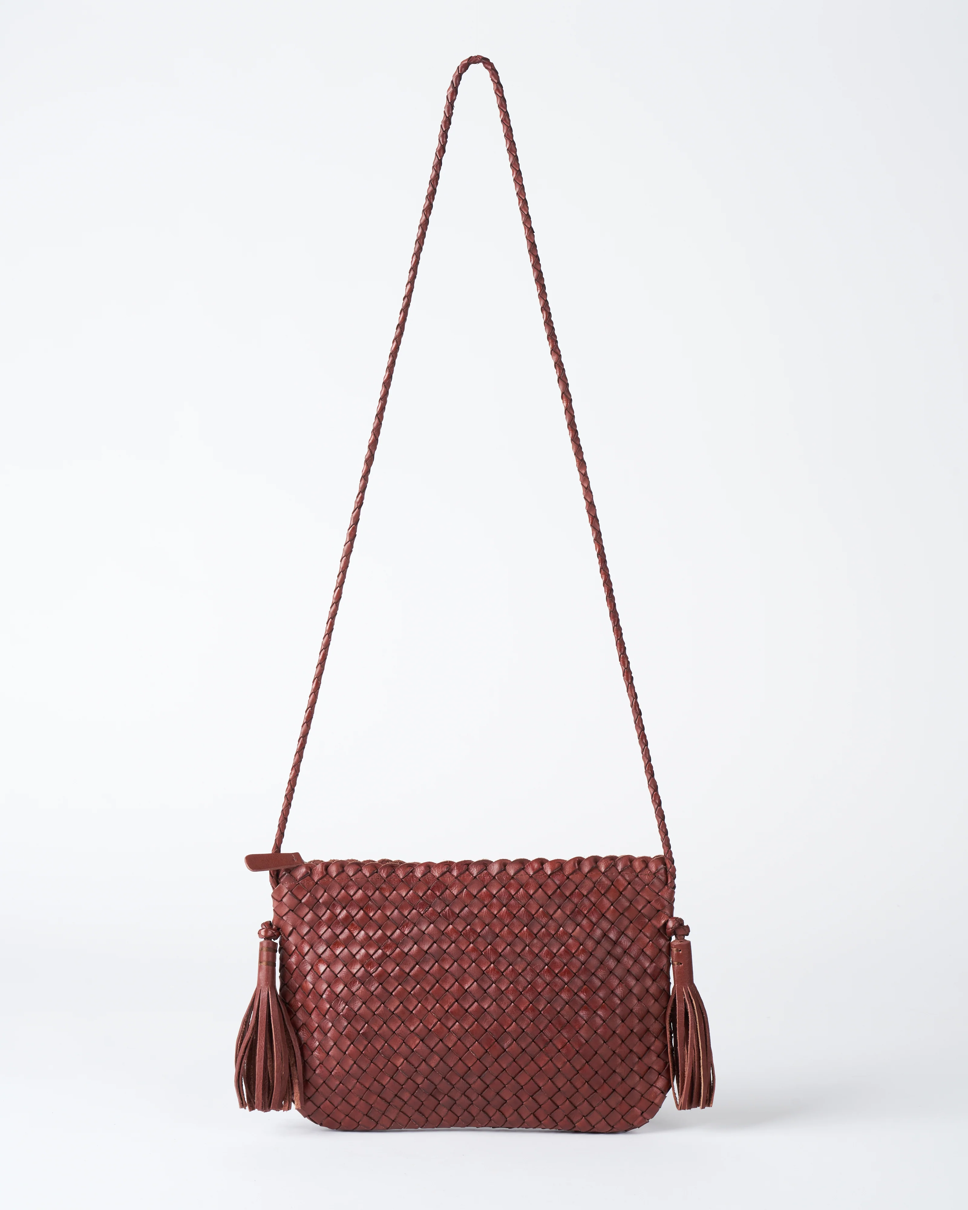 lily wood crossbody - chestnut leather - Image 3