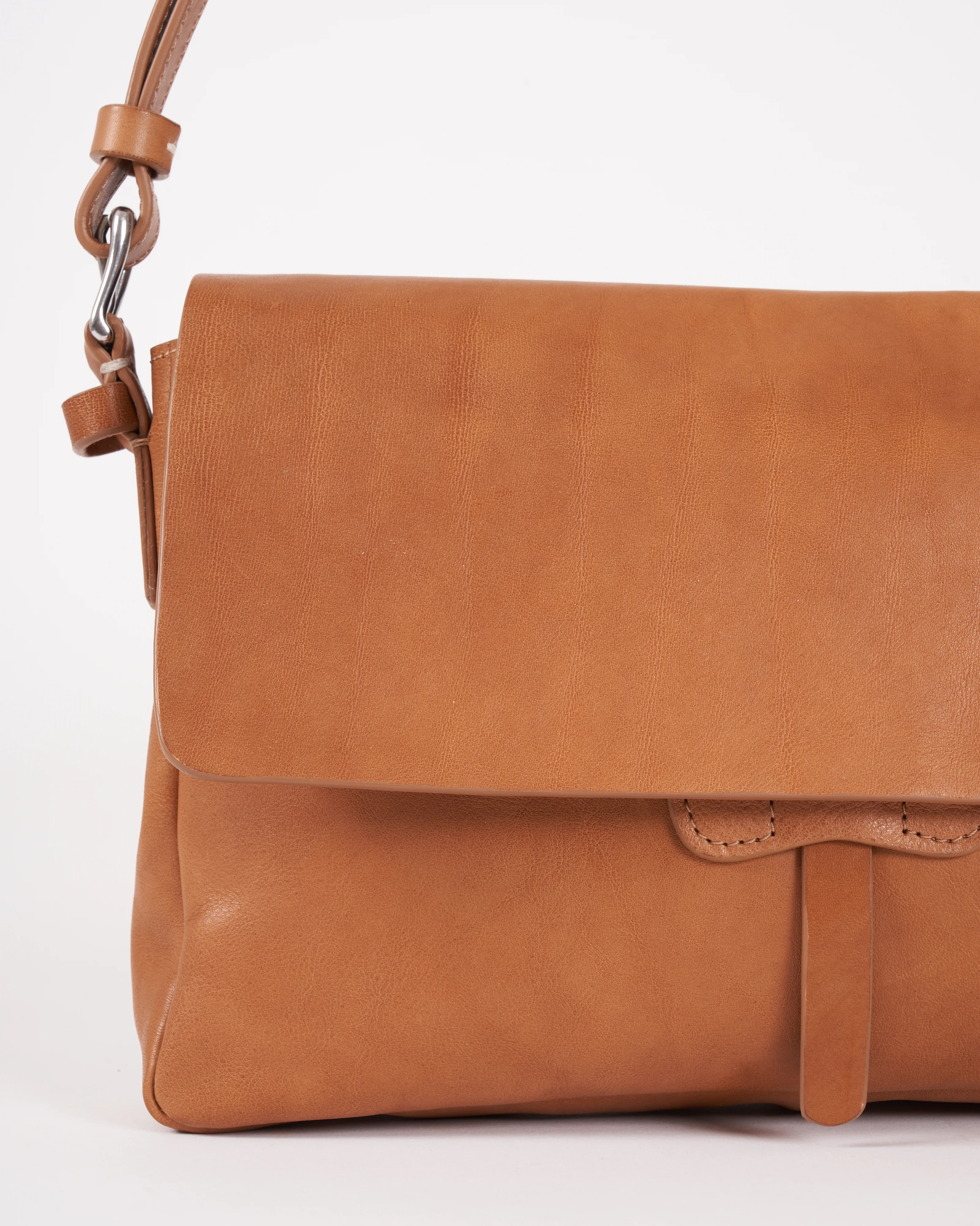 melissa shoulder bag - veg tan leather tabac - Image 3